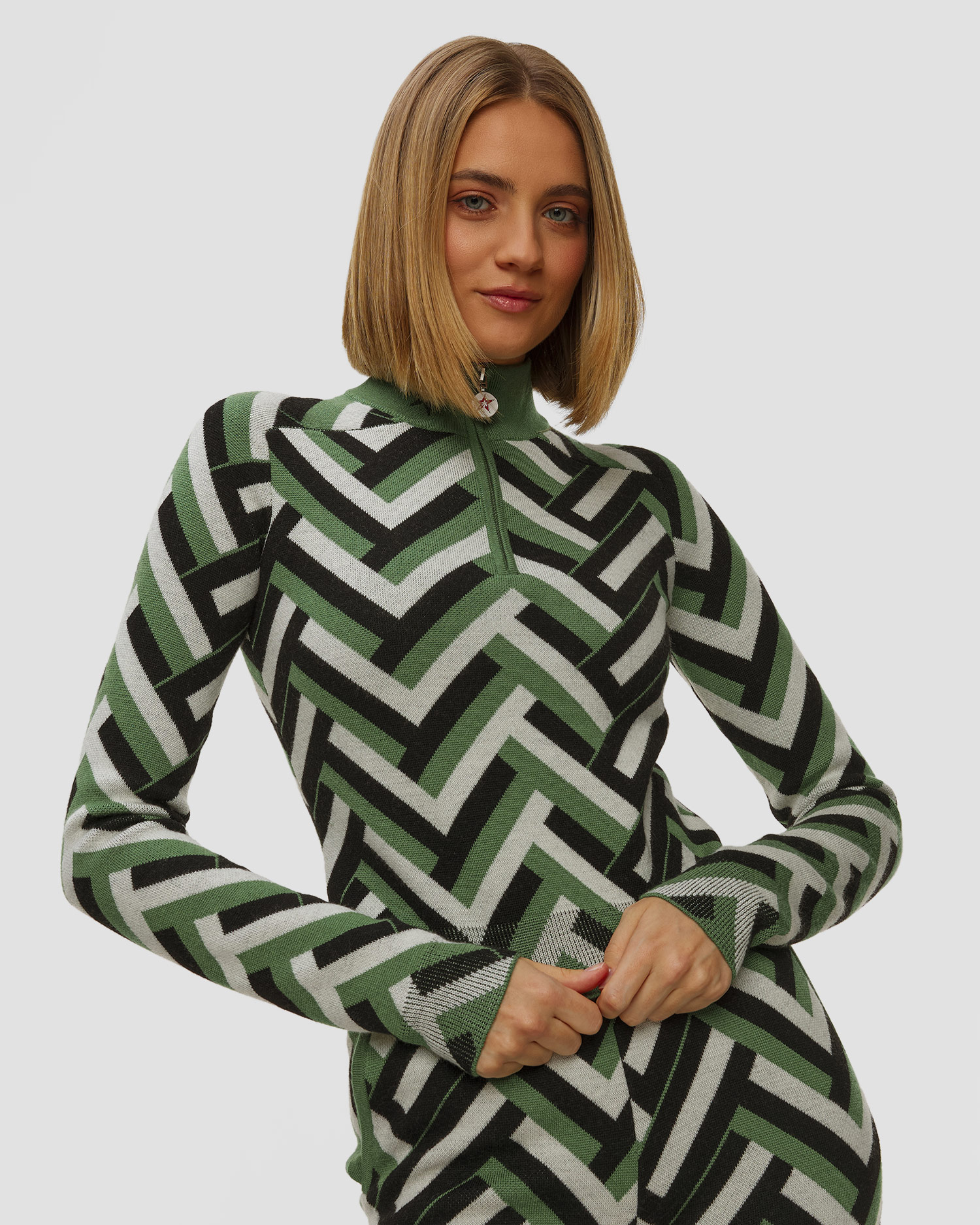 Dámský vlněný rolák Perfect Moment La Tour Sweater Print