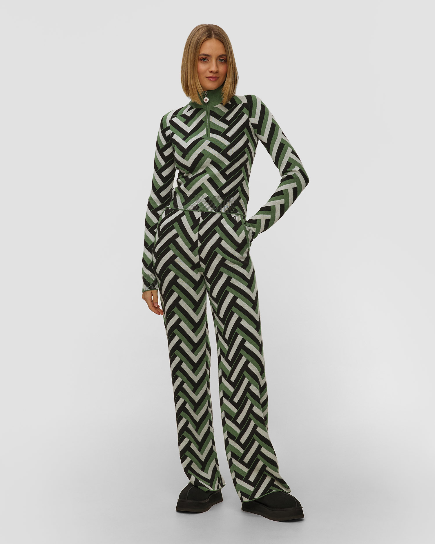 Dámský vlněný rolák Perfect Moment La Tour Sweater Print