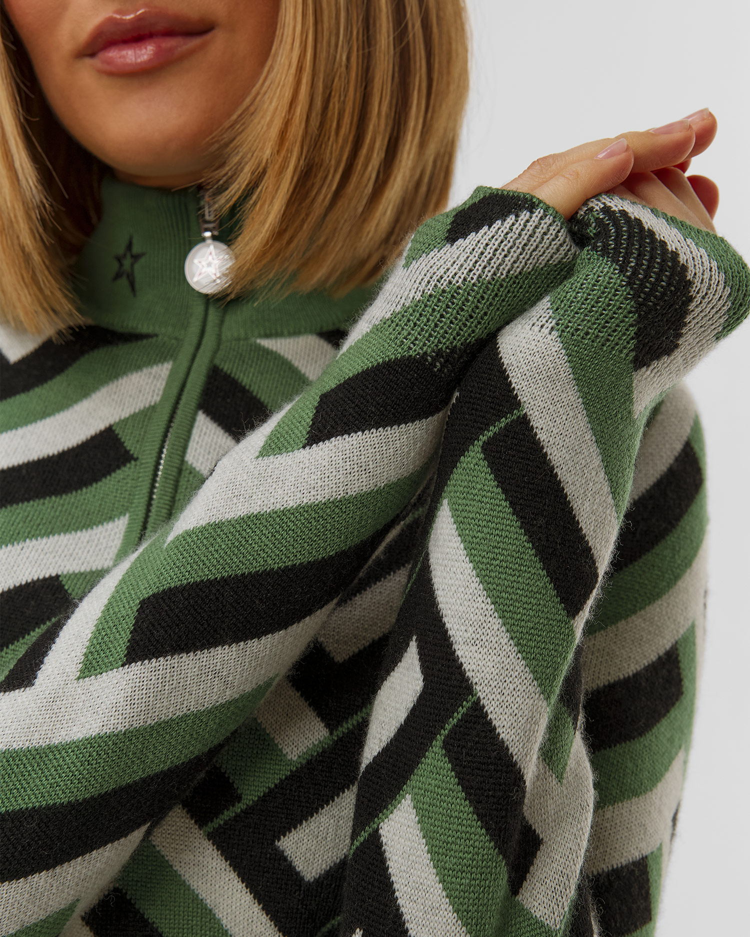 Dámský vlněný rolák Perfect Moment La Tour Sweater Print