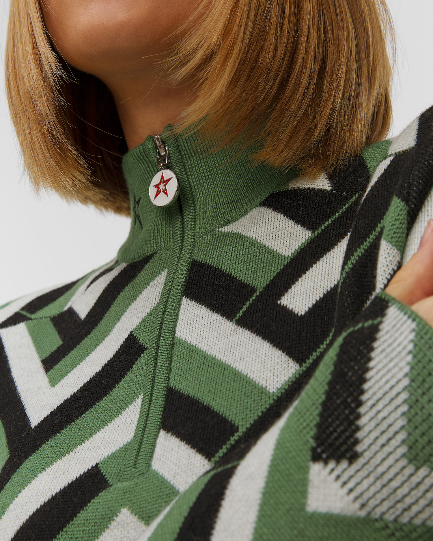 Dámský vlněný rolák Perfect Moment La Tour Sweater Print