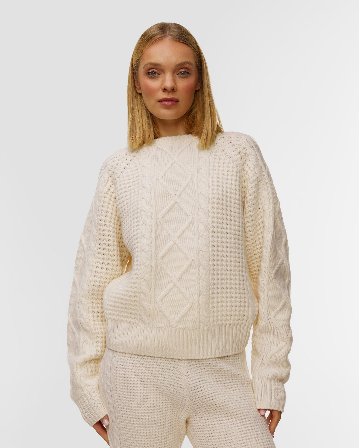 Pulover din lână pentru femei Perfect Moment Crystal Crew Neck Sweater