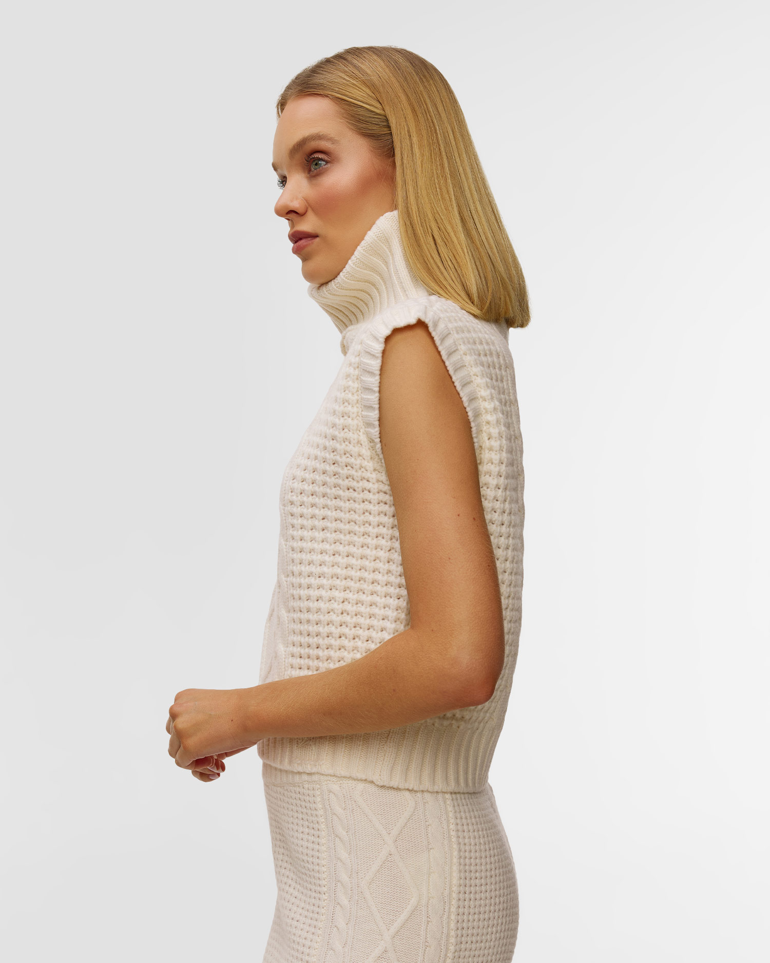 Wełniany sweter z golfem damski Perfect Moment Crystal Tank Top