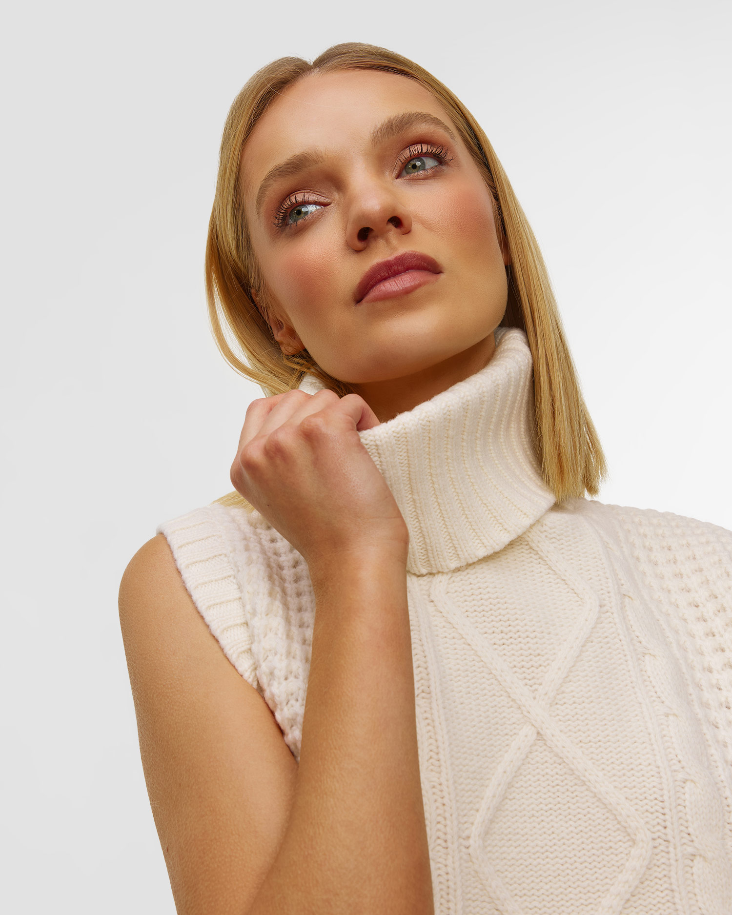 Pulover cu guler înalt din lână pentru femei Perfect Moment Crystal Tank Top