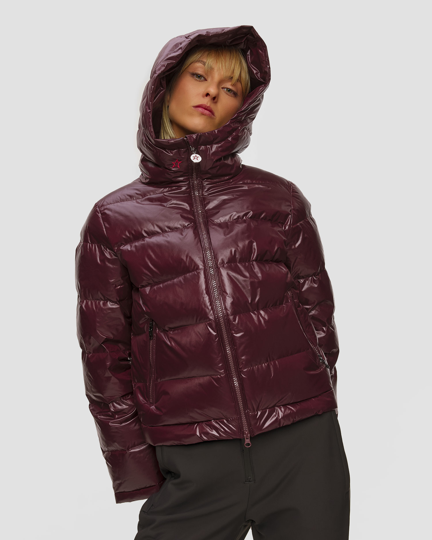 Geacă de schi burgundy pentru femei Perfect Moment Polar Flare Ski Jacket III