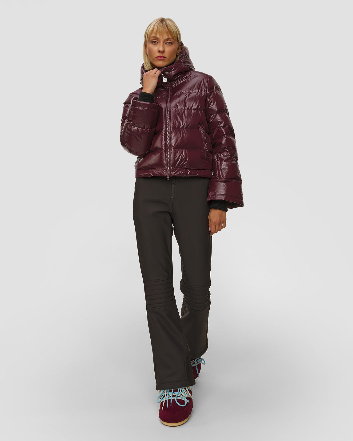 Geacă de schi burgundy pentru femei Perfect Moment Polar Flare Ski Jacket III