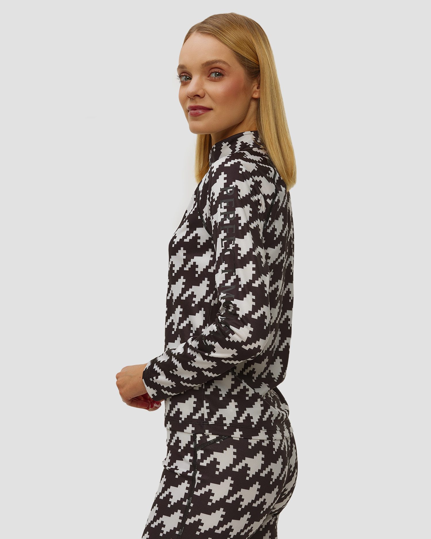 Perfect Moment 1/4 Zip Base Layer Top Ski-Rollkragenpullover für Damen