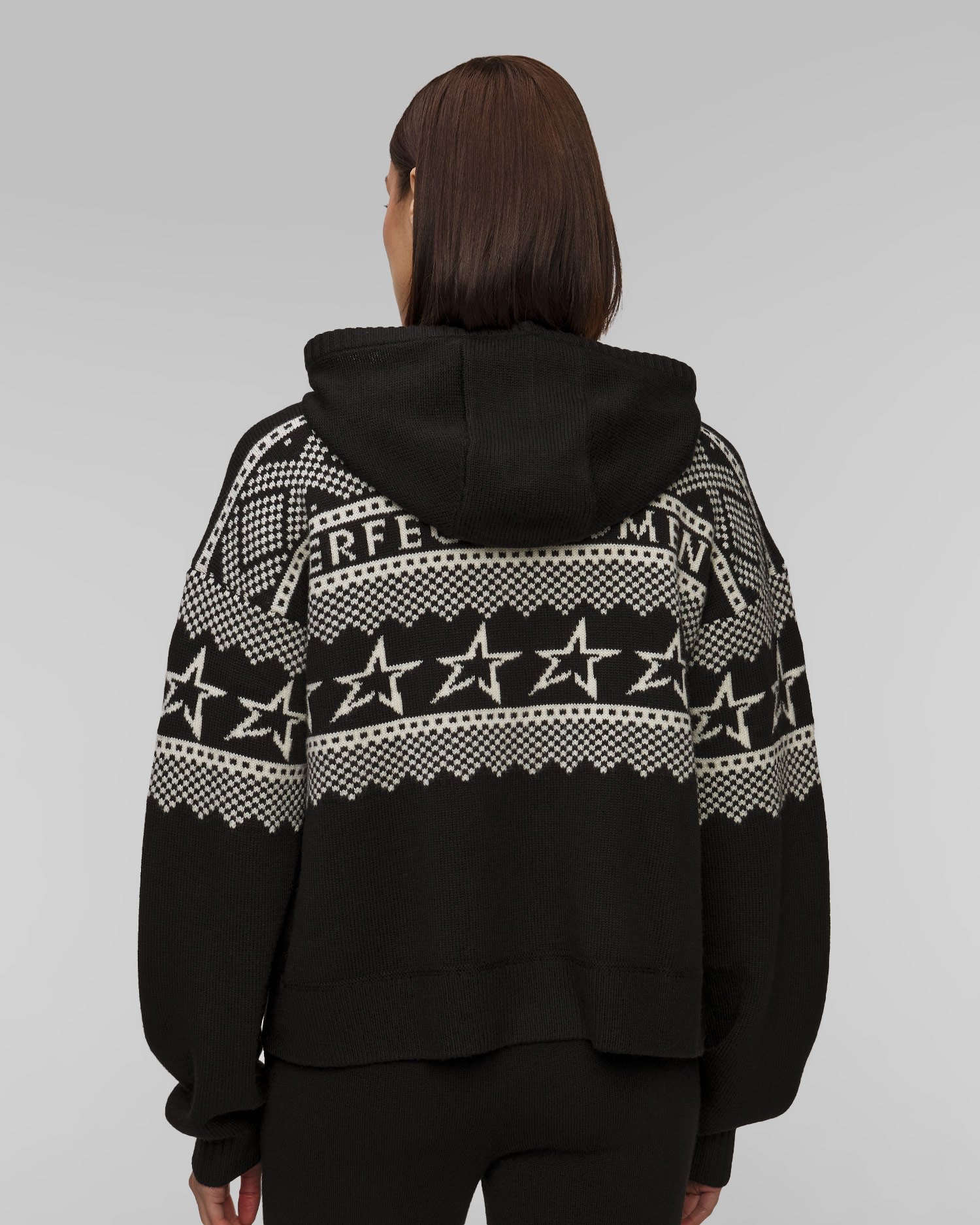 Dámsky vlnený sveter s kapucňou Perfect Moment Holiday Half Zip