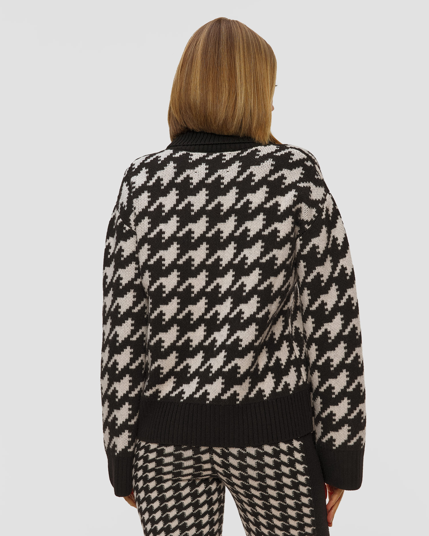 Dámsky vlnený sveter Perfect Moment Chunky Houndstooth Sweater
