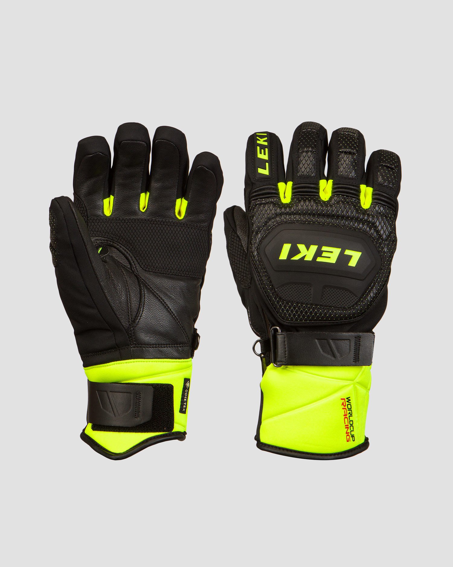 Lyžiarske rukavice LEKI WORLDCUP RACE COACH FLEX S GTX  649805301-blackicelemon | S'portofino