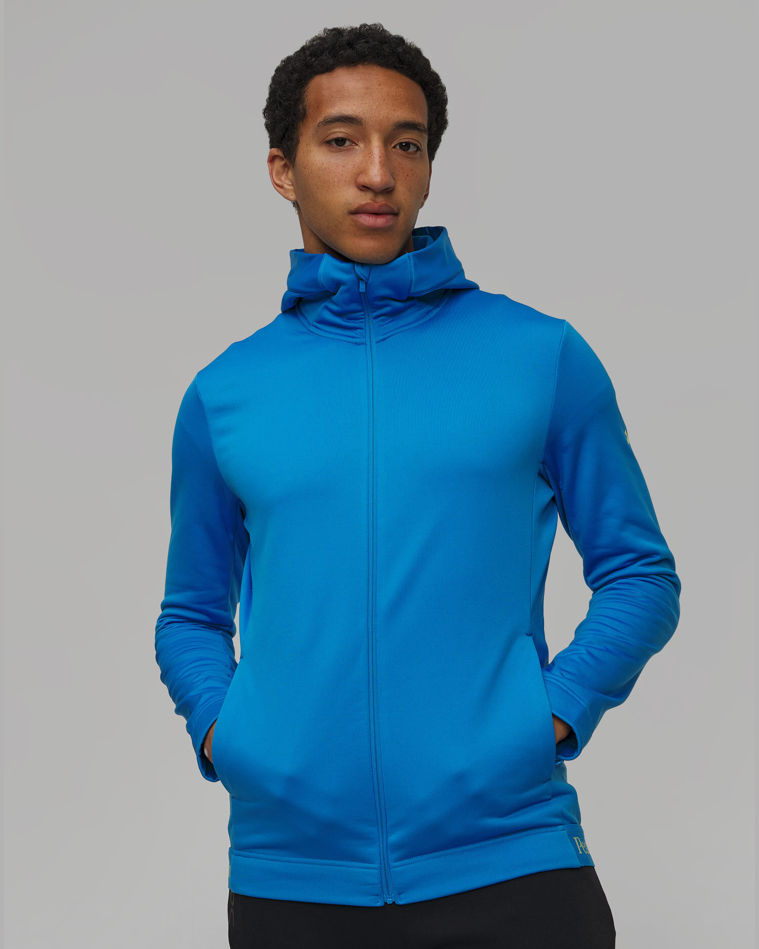 Modrá pánská mikina s kapucou Peak Performance Rider Tech Zip Hood