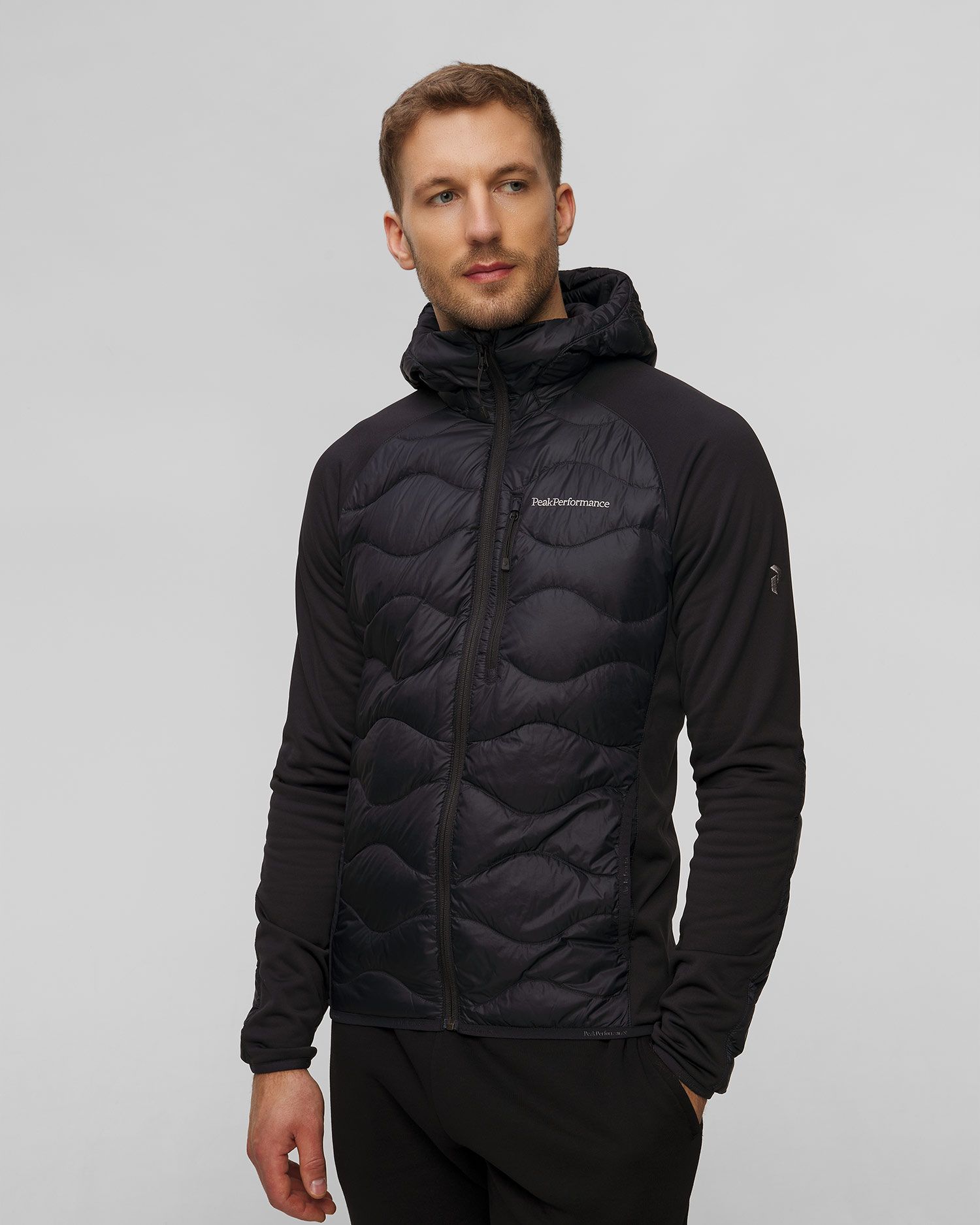 Giacca ibrida da uomo Peak Performance Helium Down Hybrid Hood