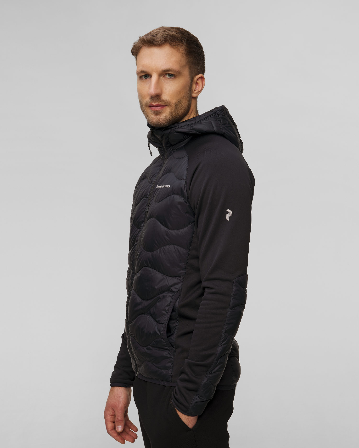 Giacca ibrida da uomo Peak Performance Helium Down Hybrid Hood