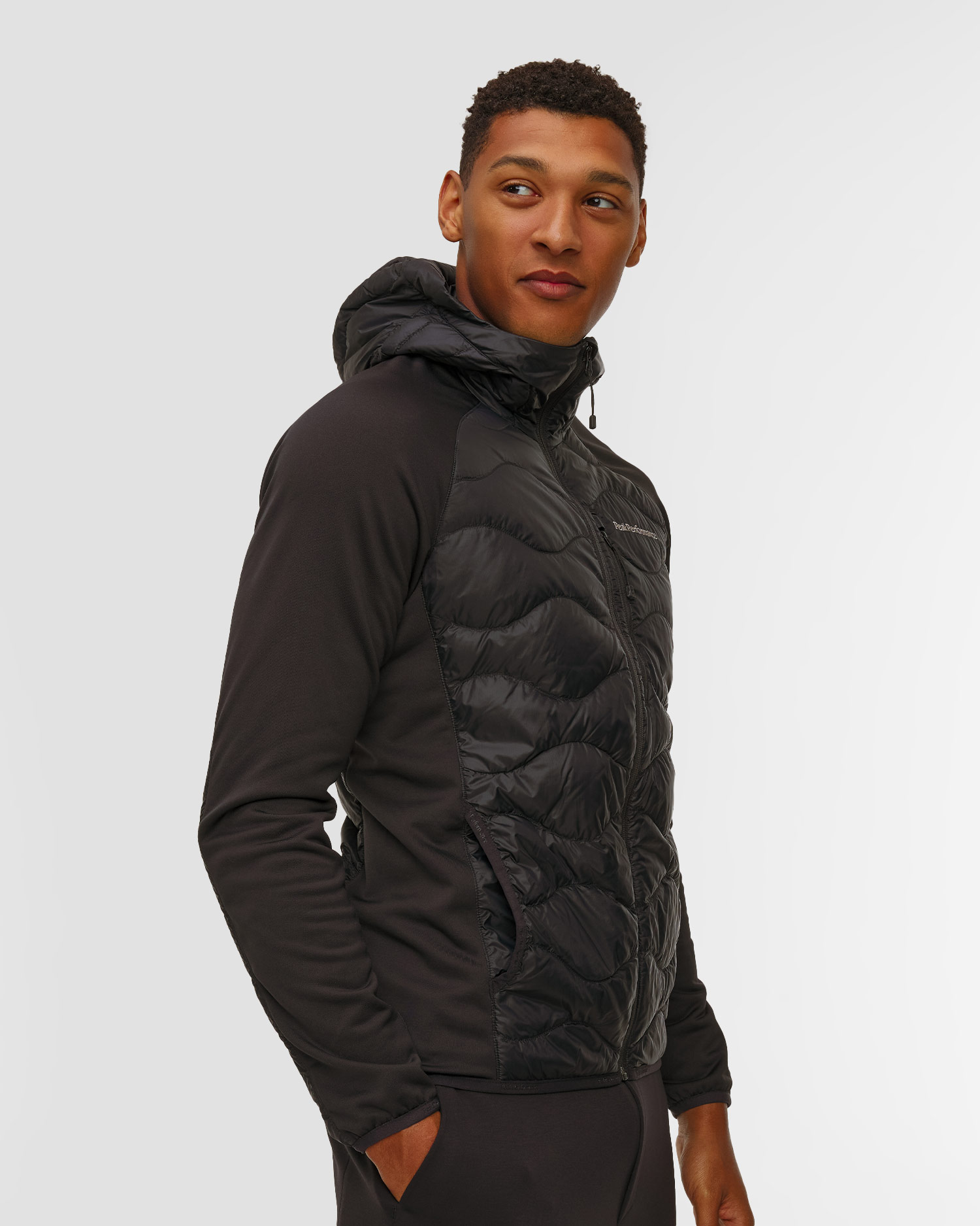 Giacca ibrida da uomo Peak Performance Helium Down Hybrid Hood