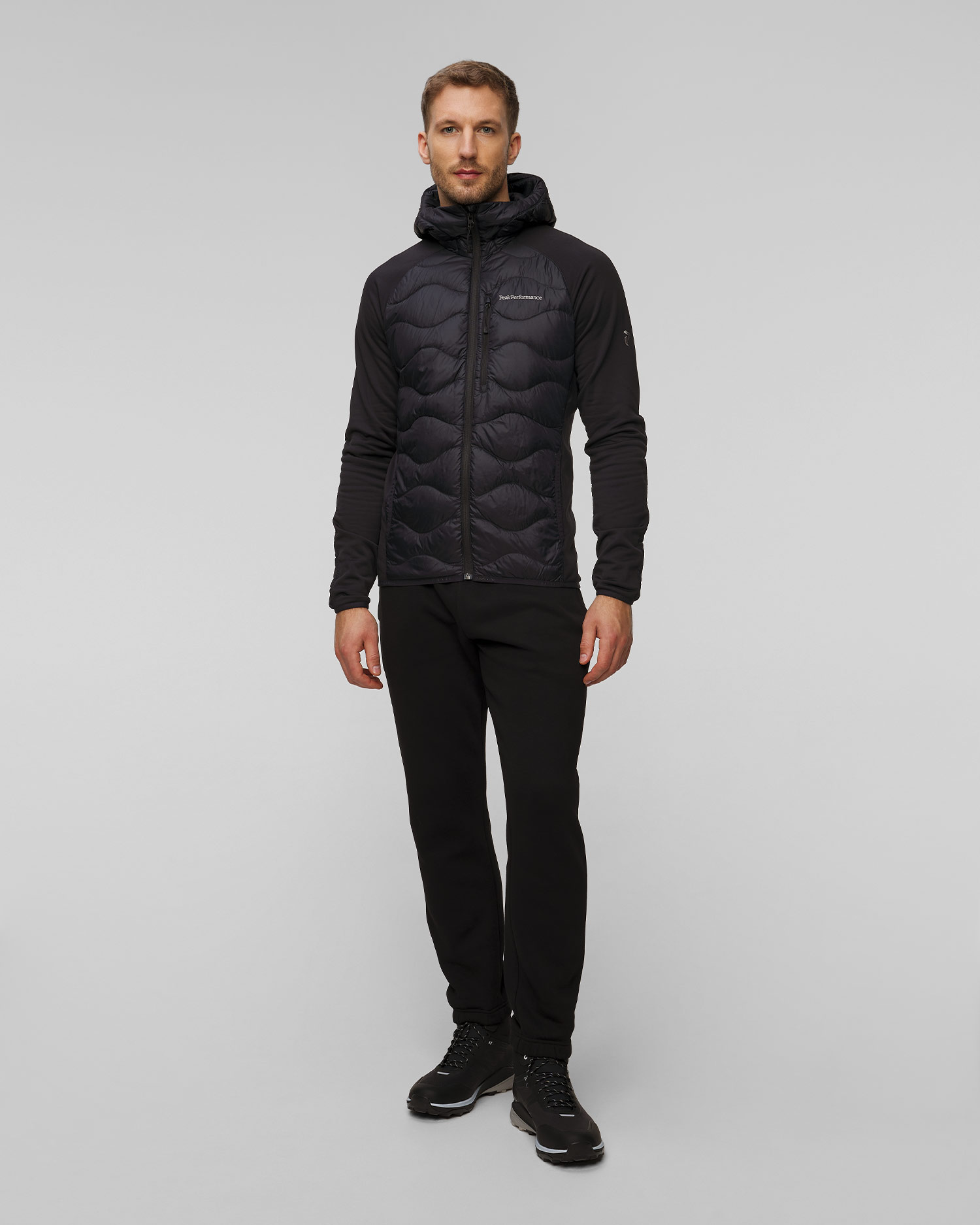 Giacca ibrida da uomo Peak Performance Helium Down Hybrid Hood