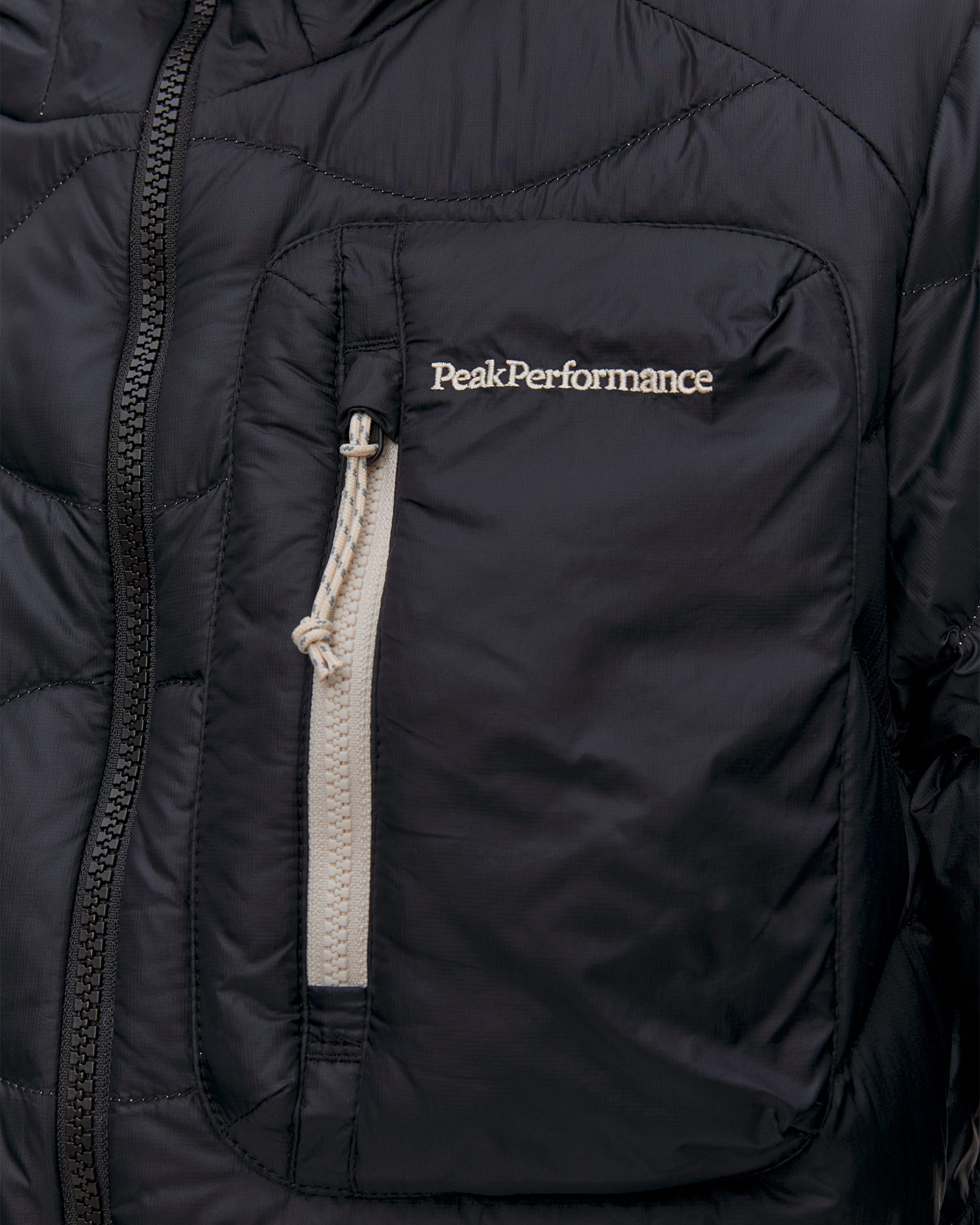 Women's down jacket Peak Performance W Helium Utility Down Hood black