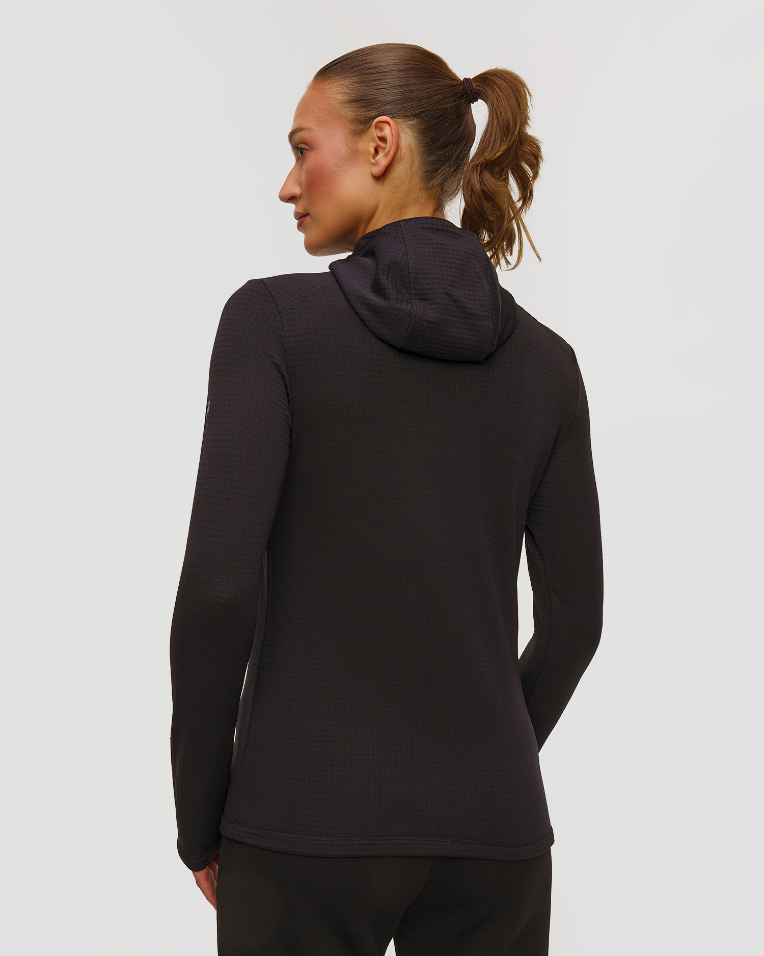 Peak Performance W Trail Polartec Zip Hood Damen-Sweatshirt in Schwarz