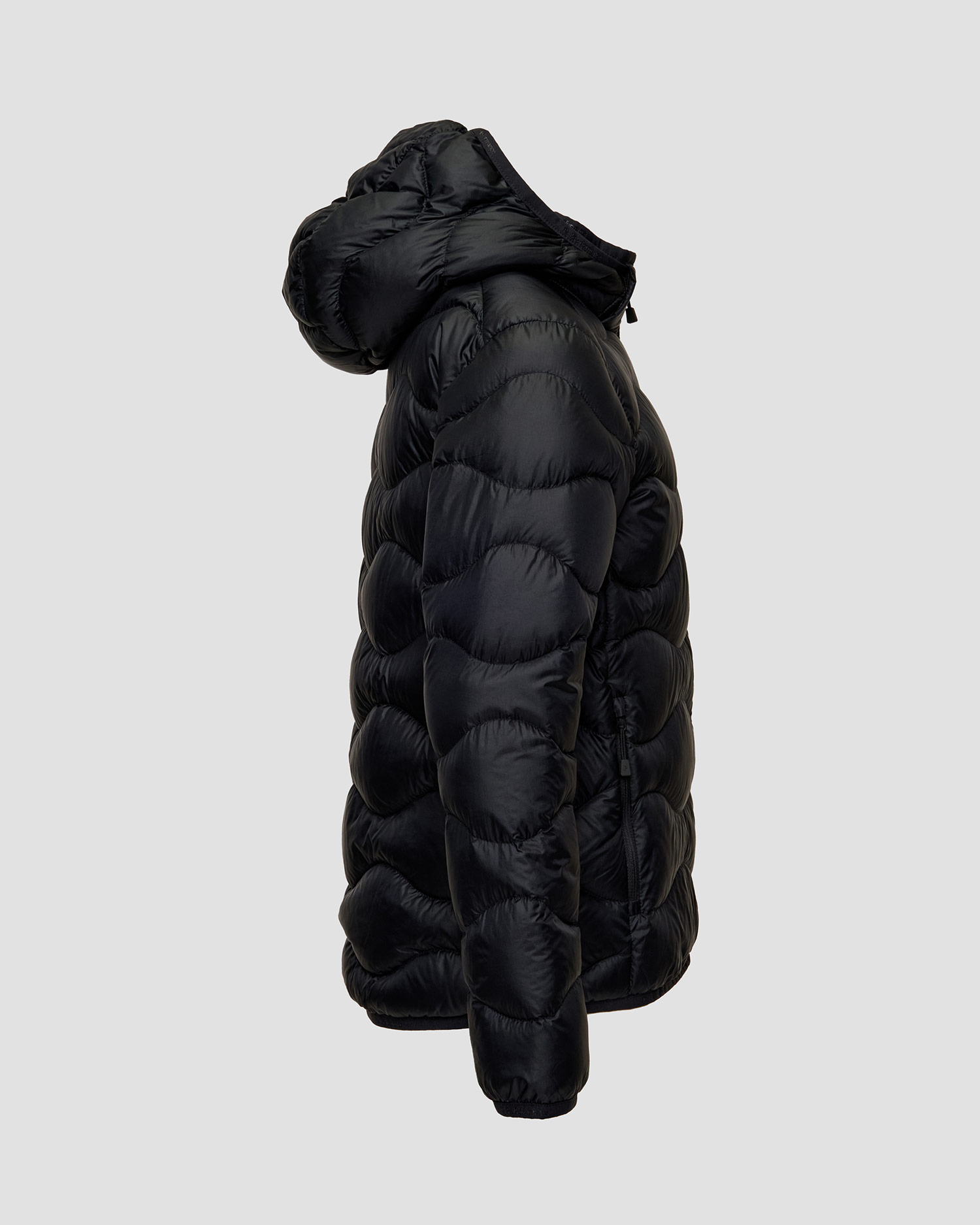Dětská péřová bunda s kapucou Peak Performance Helium Down Hood Jacket v černé barvě