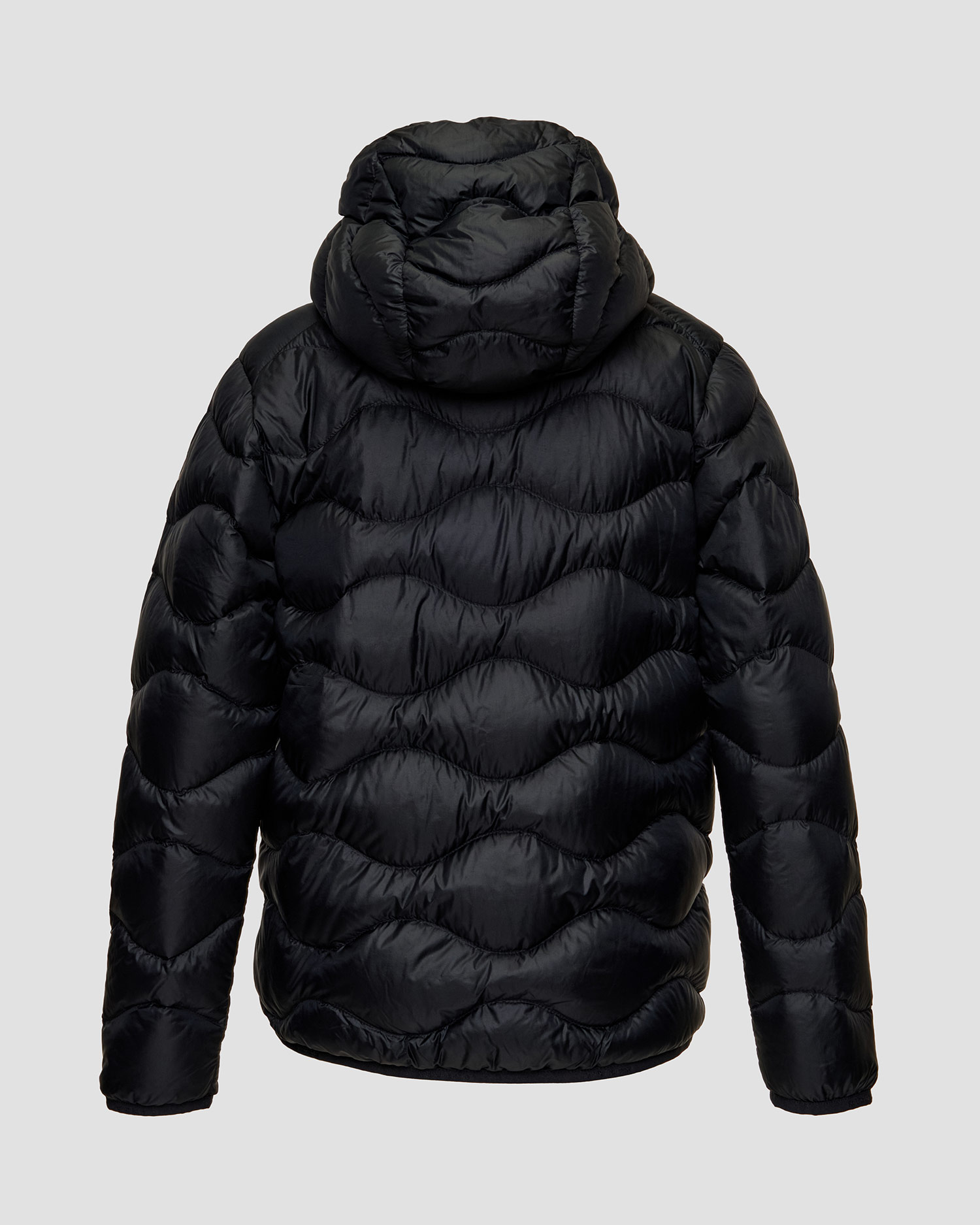 Dětská péřová bunda s kapucou Peak Performance Helium Down Hood Jacket v černé barvě