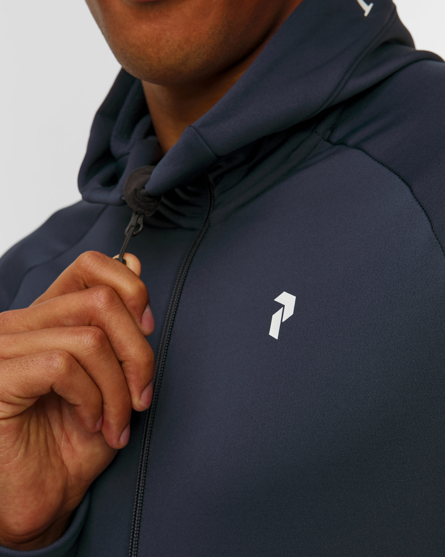 Bluza z kapturem męska Peak Performance M Rider Essentials Zip Hood ciemnogranatowa