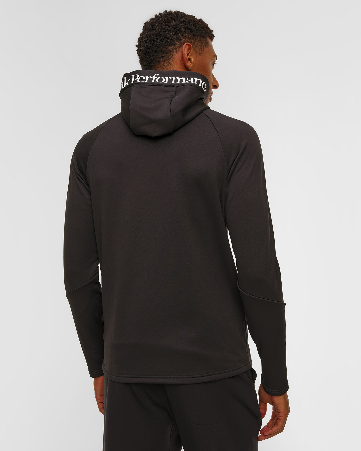 Peak Performance M Rider Essentials Zip Hood Kapuzenpullover für Herren in Schwarz