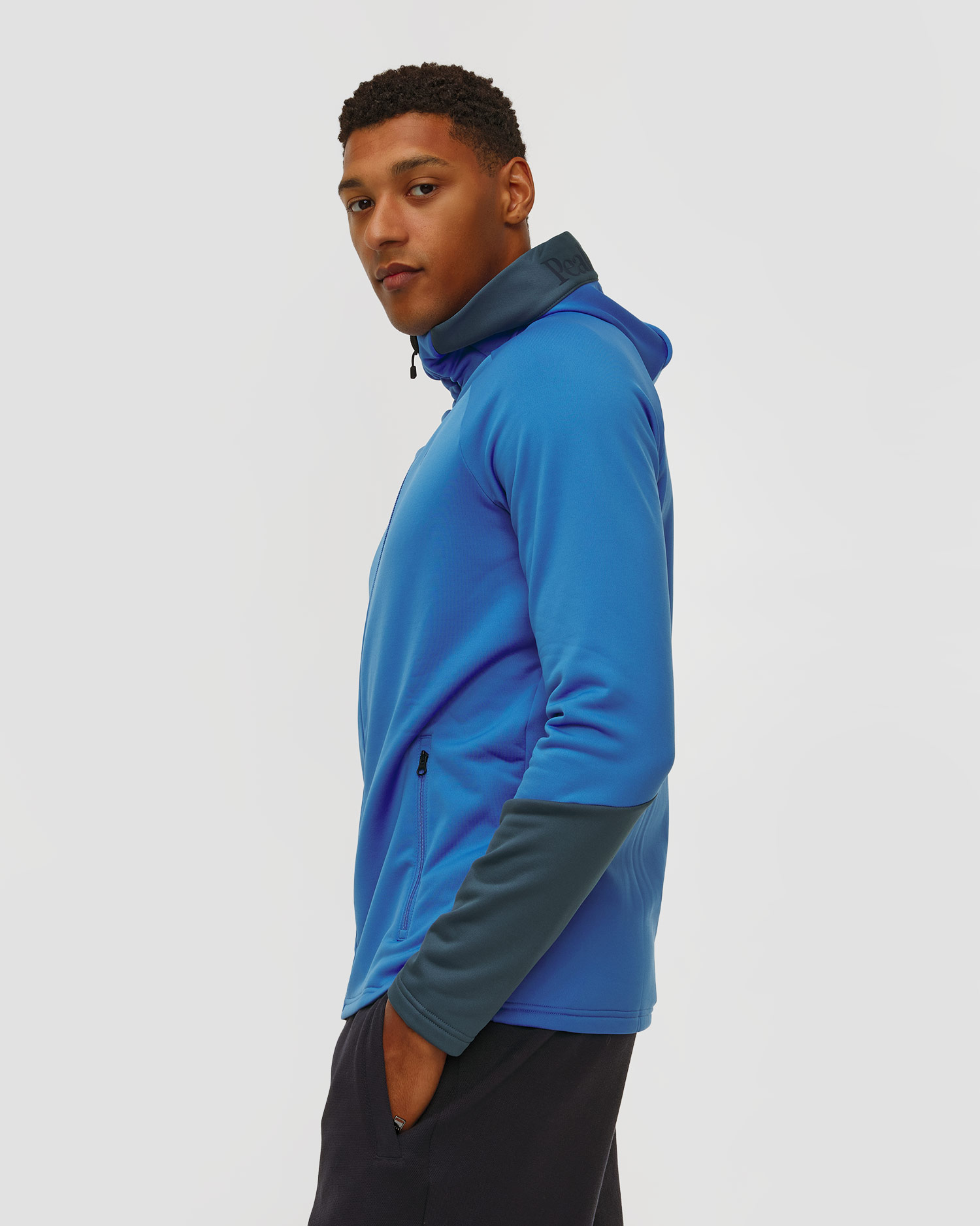 Peak Performance M Rider Essentials Zip Hood Kapuzenpullover für Herren in Blau