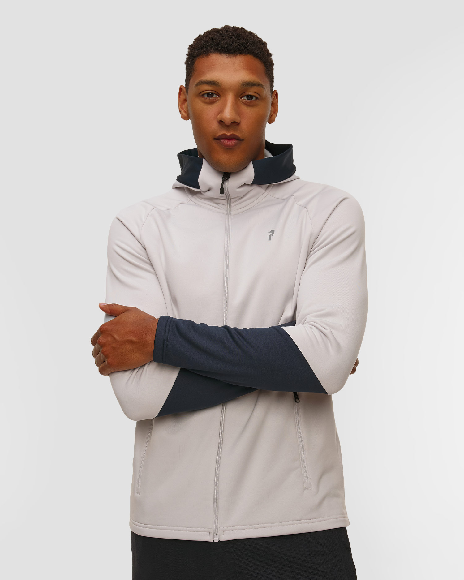 Peak Performance M Rider Essentials Zip Hood Kapuzenpullover für Herren in Weiß