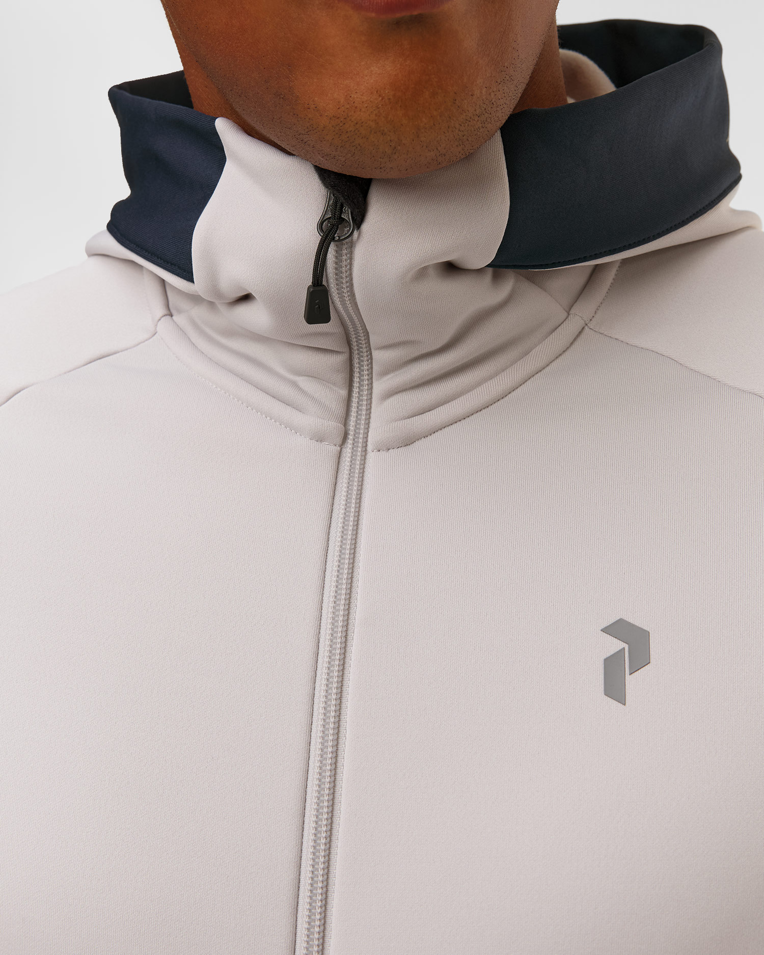 Peak Performance M Rider Essentials Zip Hood Kapuzenpullover für Herren in Weiß