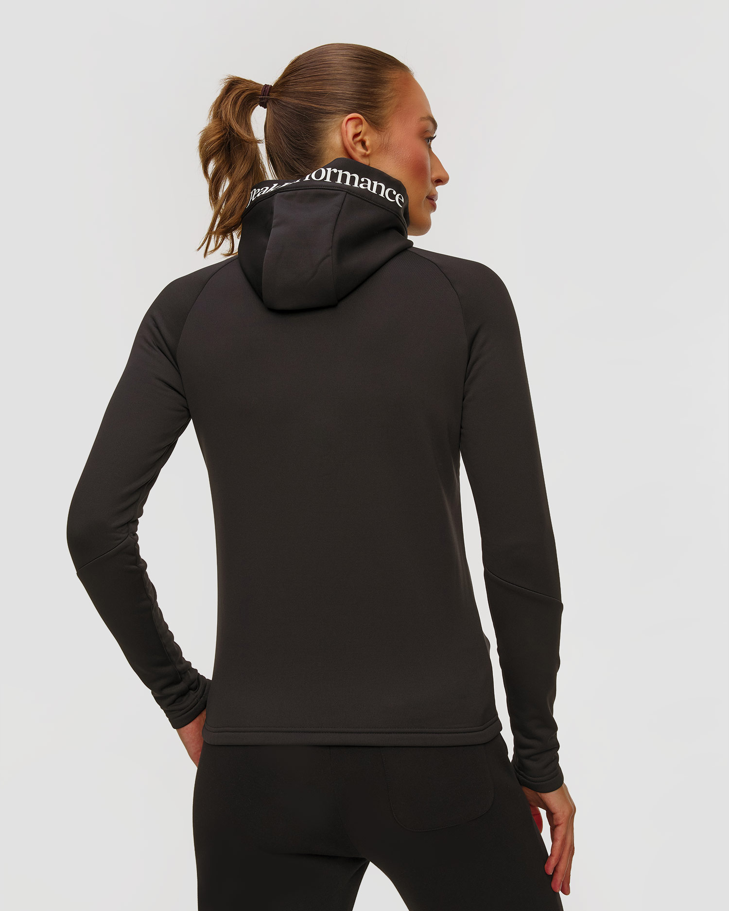 Peak Performance W Rider Essentials Zip Hood Kapuzenpullover für Damen in Schwarz