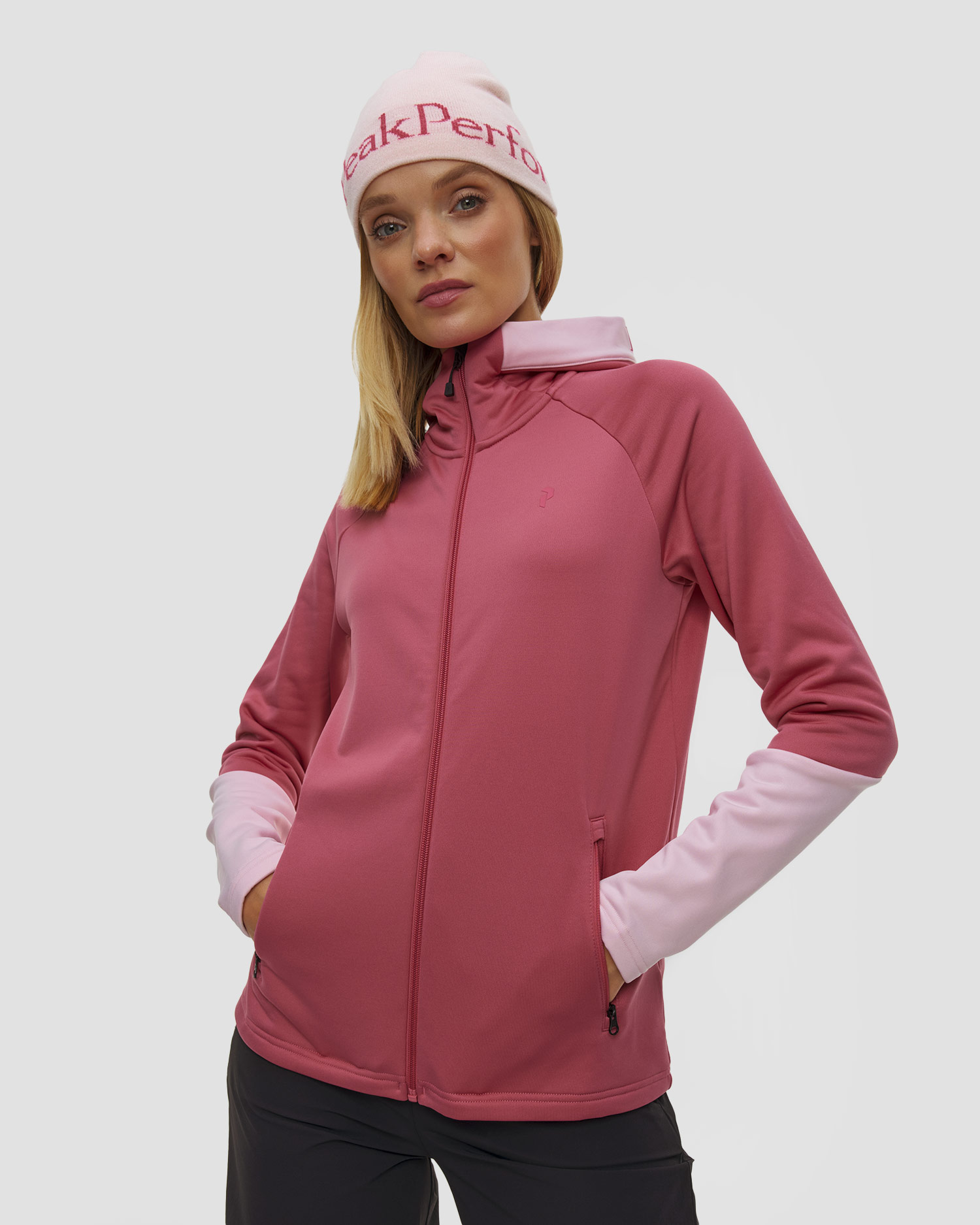Bluza z kapturem damska Peak Performance W Rider Essentials Zip Hood