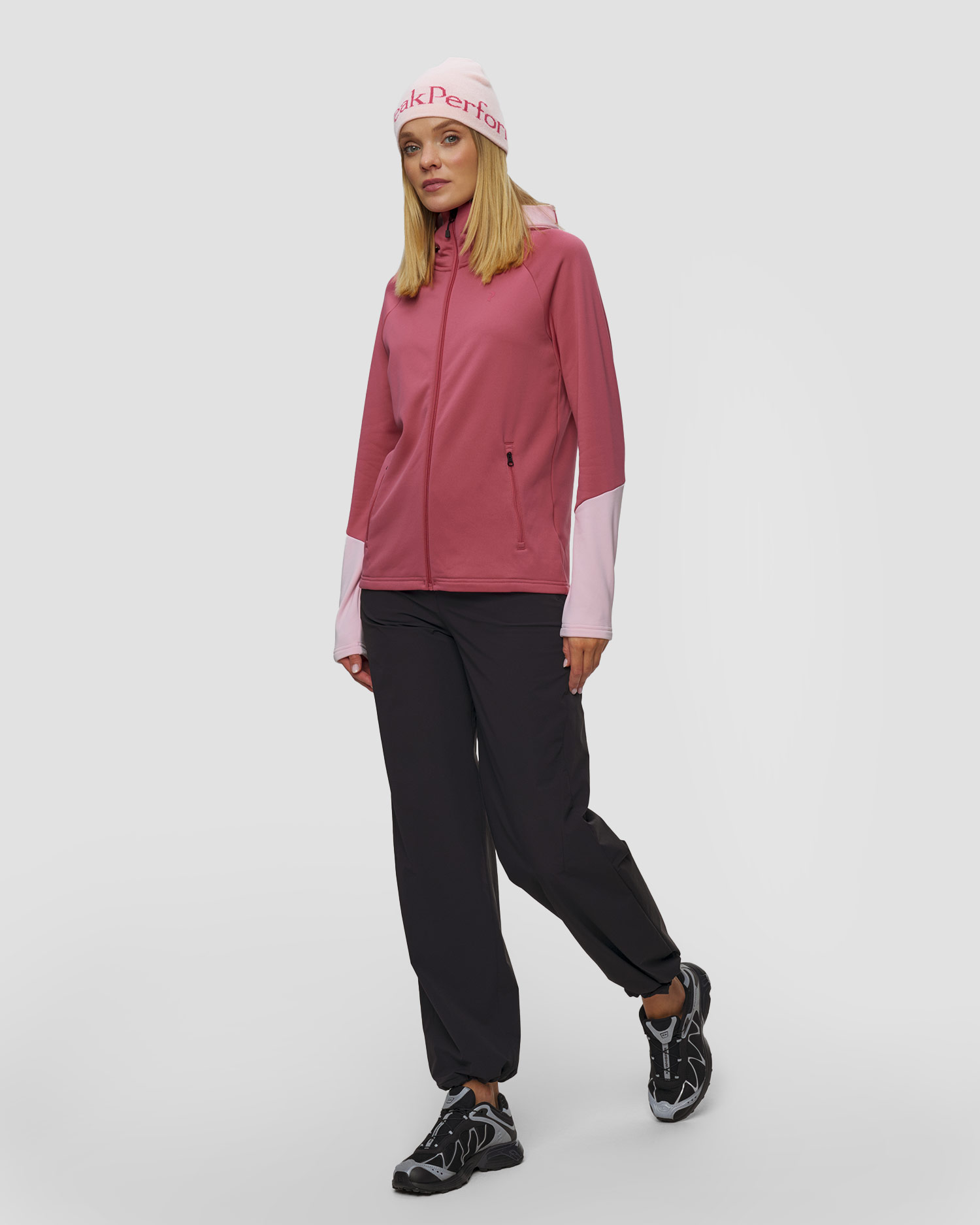 Bluza z kapturem damska Peak Performance W Rider Essentials Zip Hood