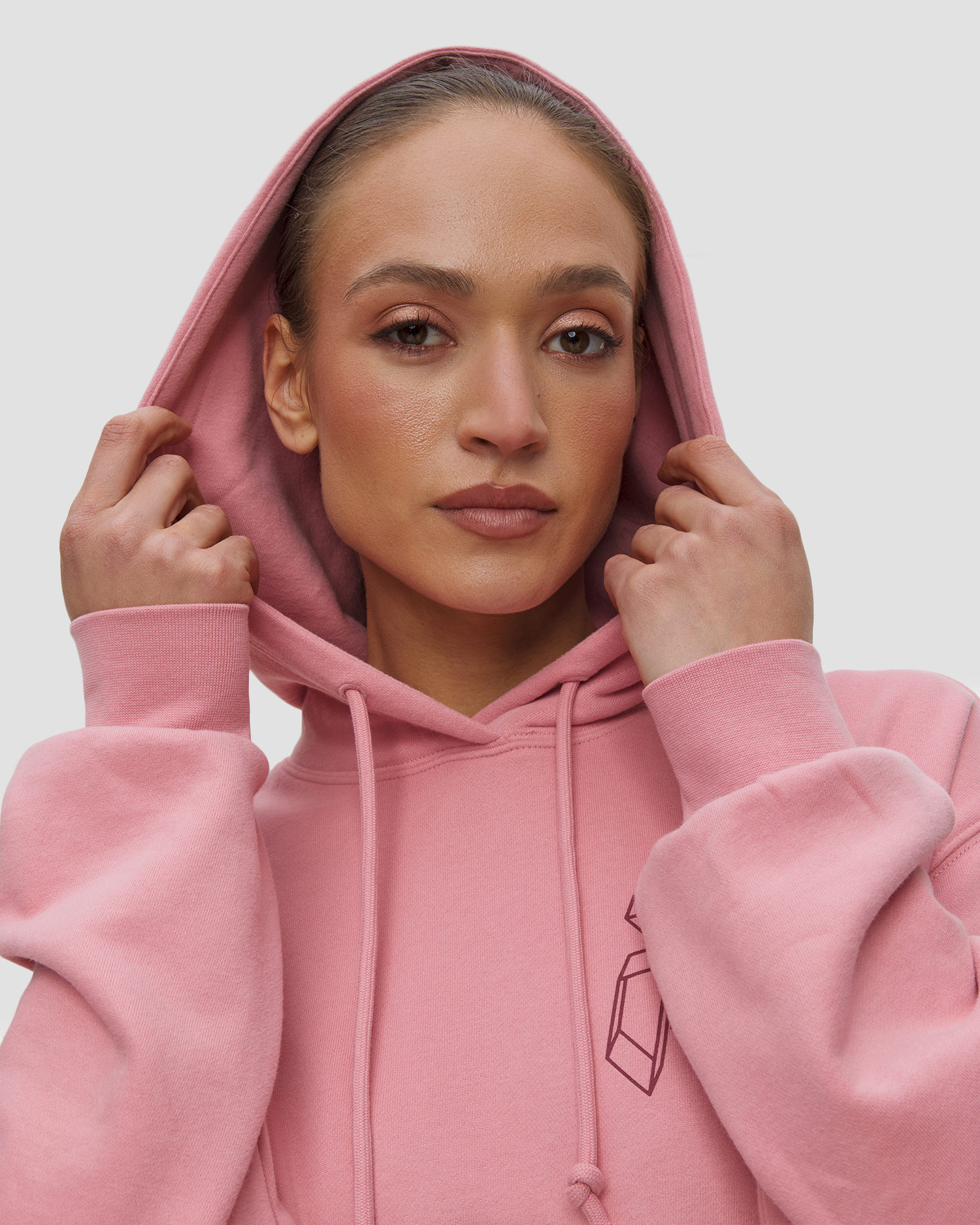 Bluza z kapturem damska Peak Performance W Terry Graphic Hood różowa