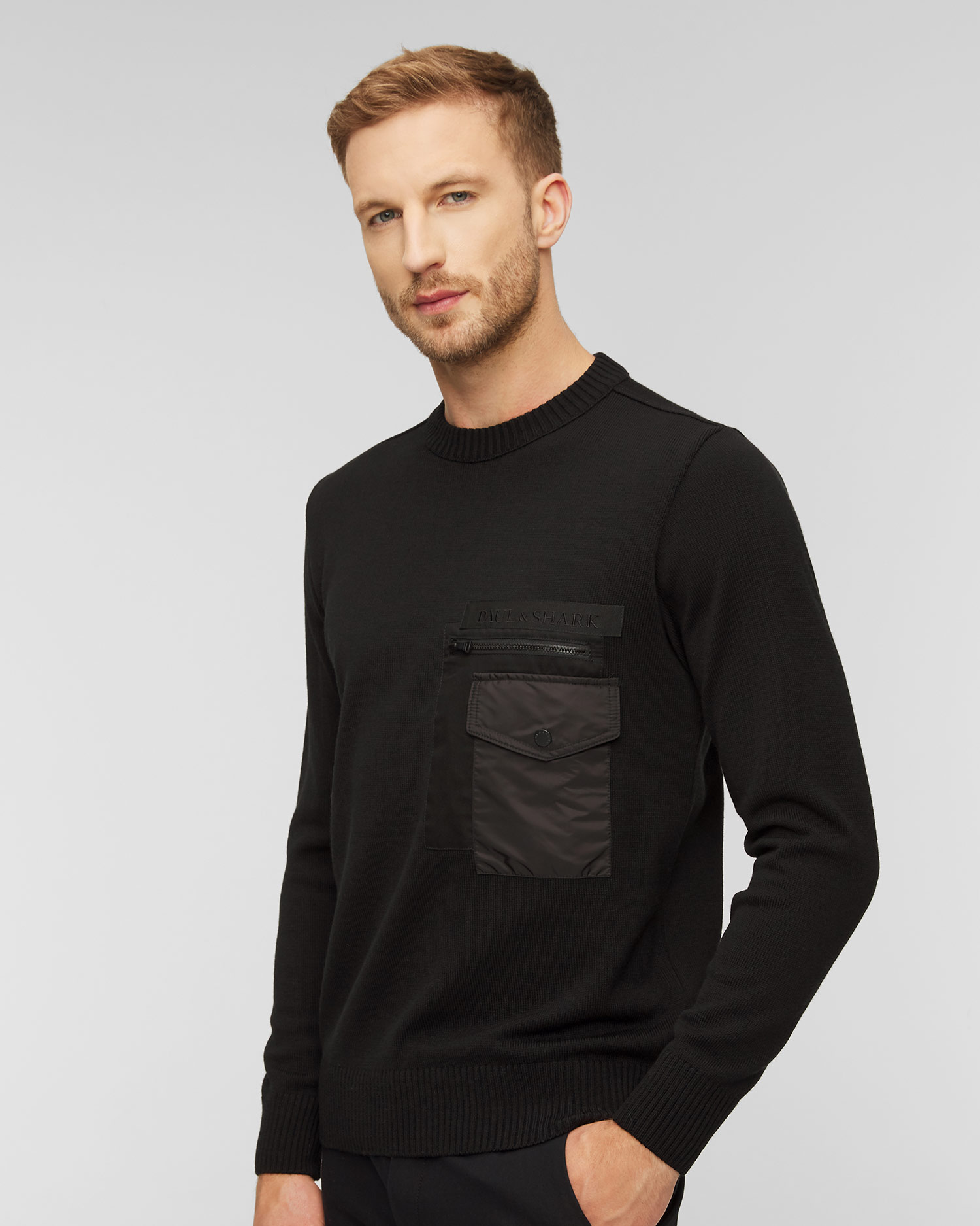 Paul&Shark Schwarz Wollpullover