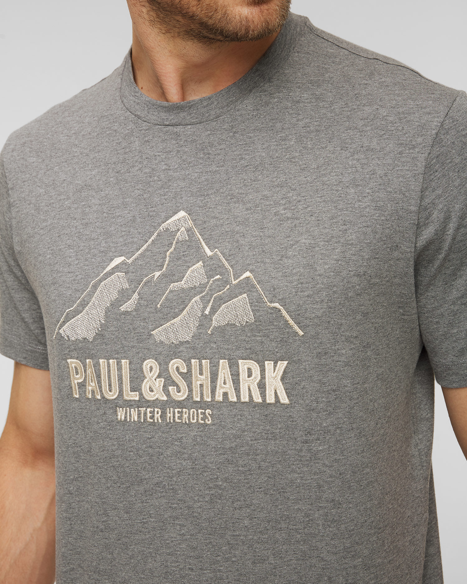 Tricou pentru bărbați Paul&Shark - gri