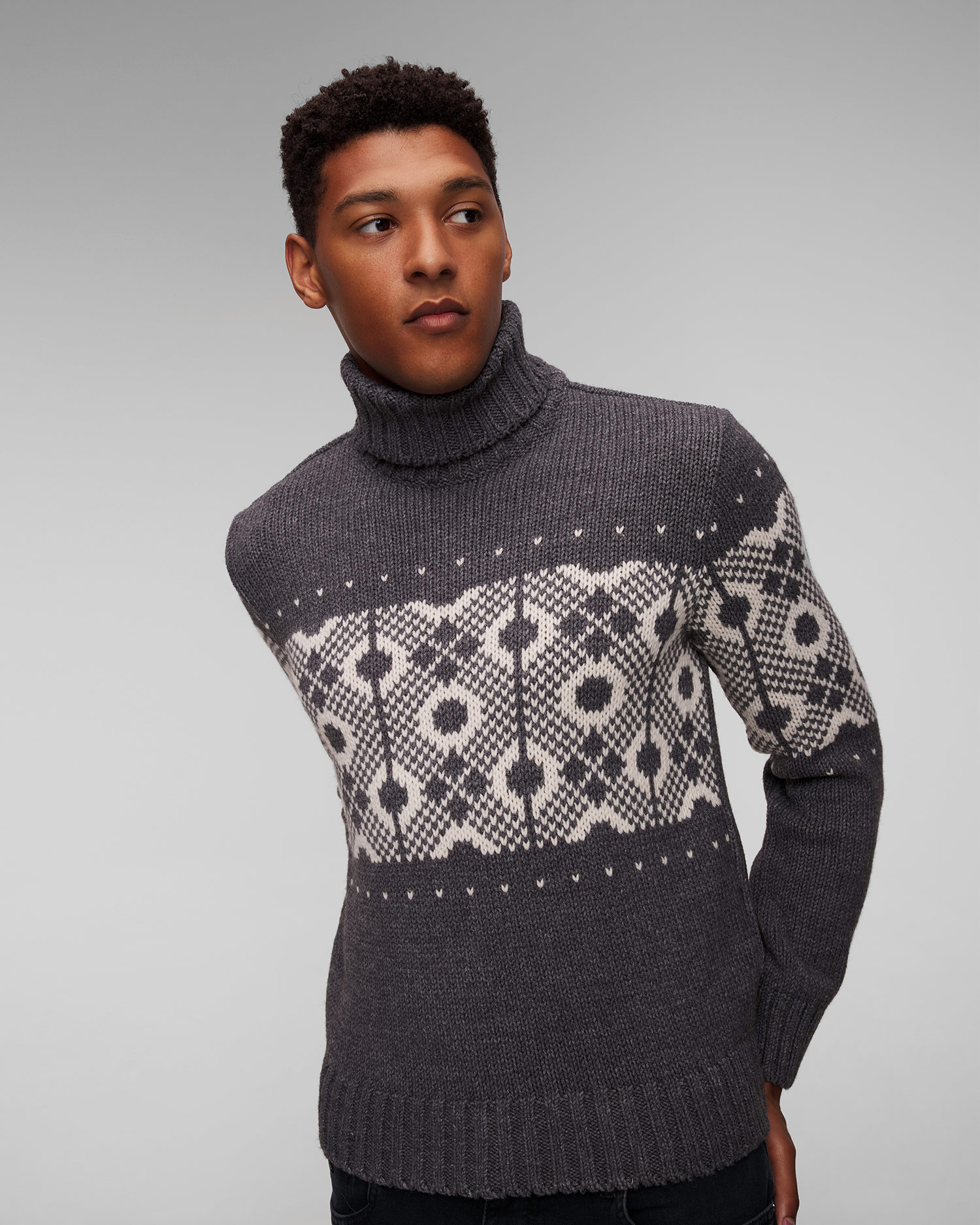 Paul&Shark Herren-Rollkragenpullover aus Wolle