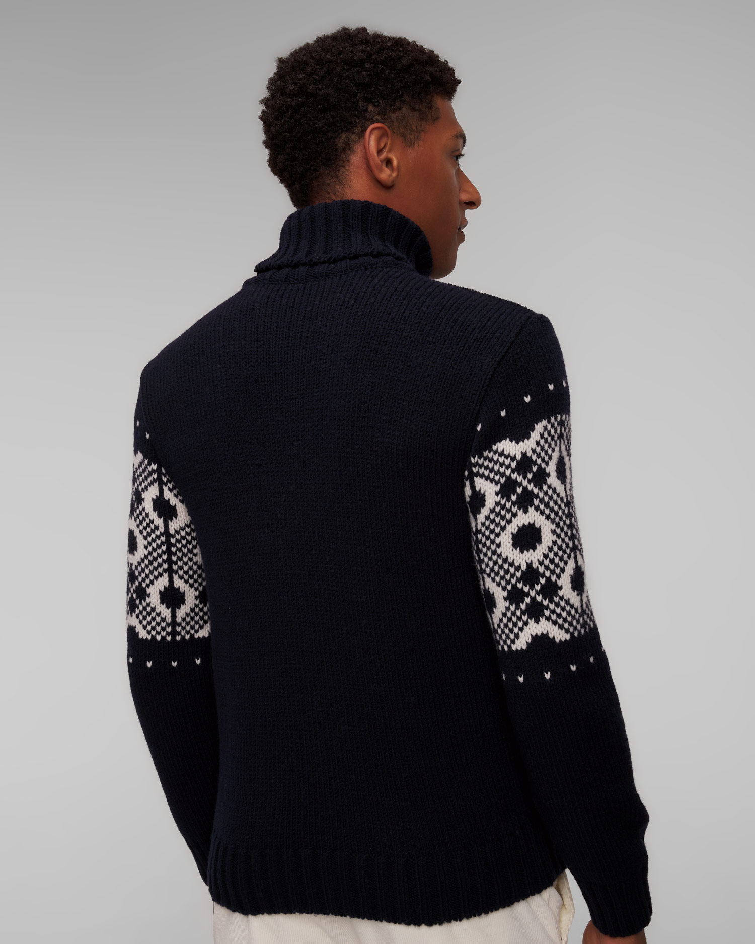 Pulover cu guler înalt din lână pentru bărbați Paul&Shark