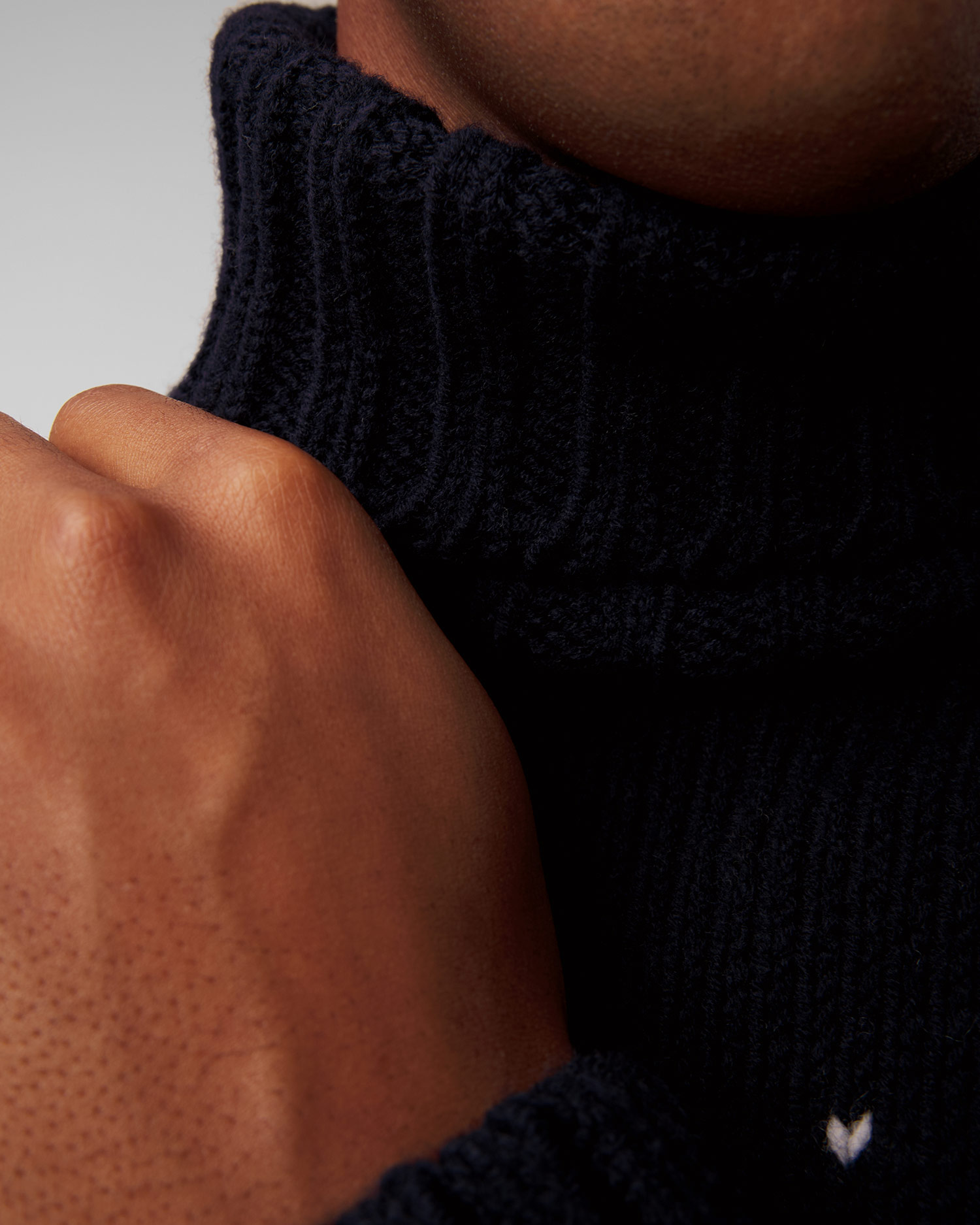 Pulover cu guler înalt din lână pentru bărbați Paul&Shark