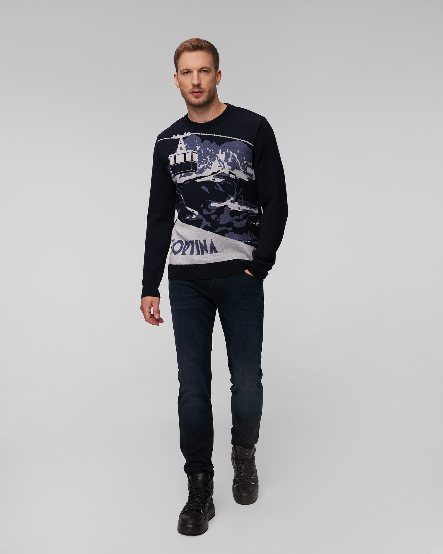 Pánsky vlnený sveter s motívom Paul&Shark