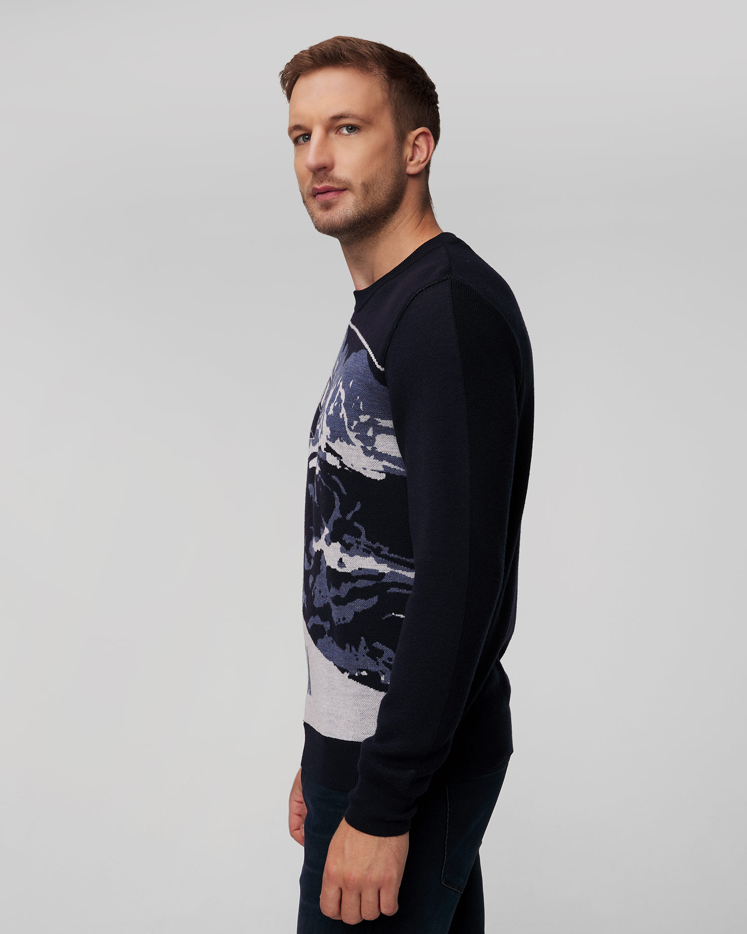 Pánsky vlnený sveter s motívom Paul&Shark