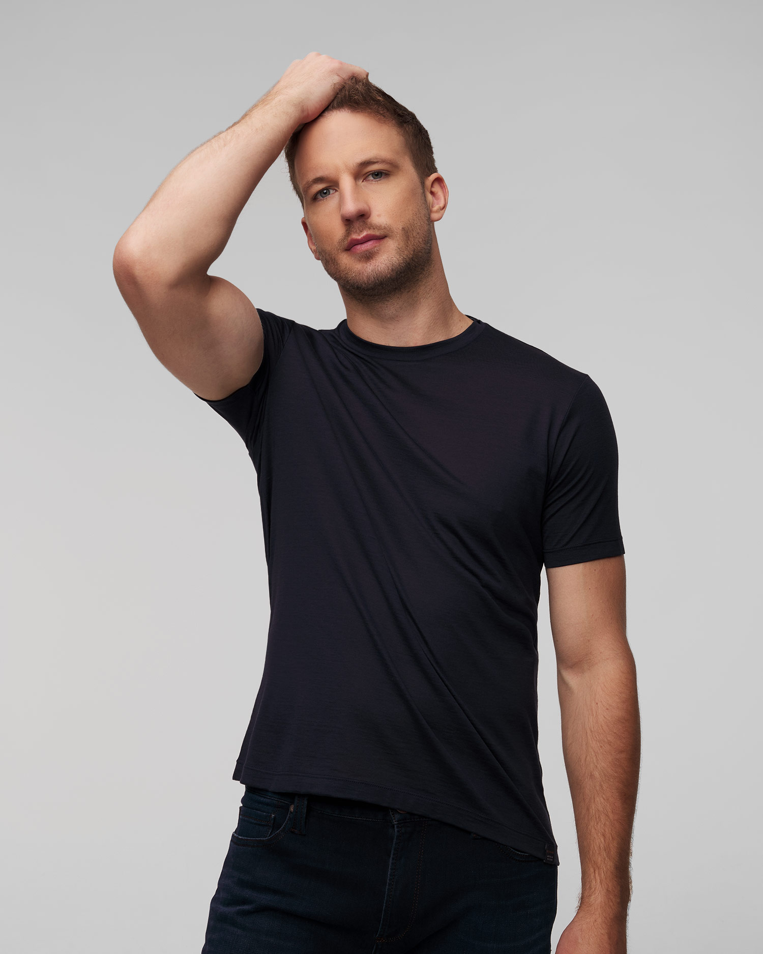 Men's navy blue T-shirt Paul&Shark Silk