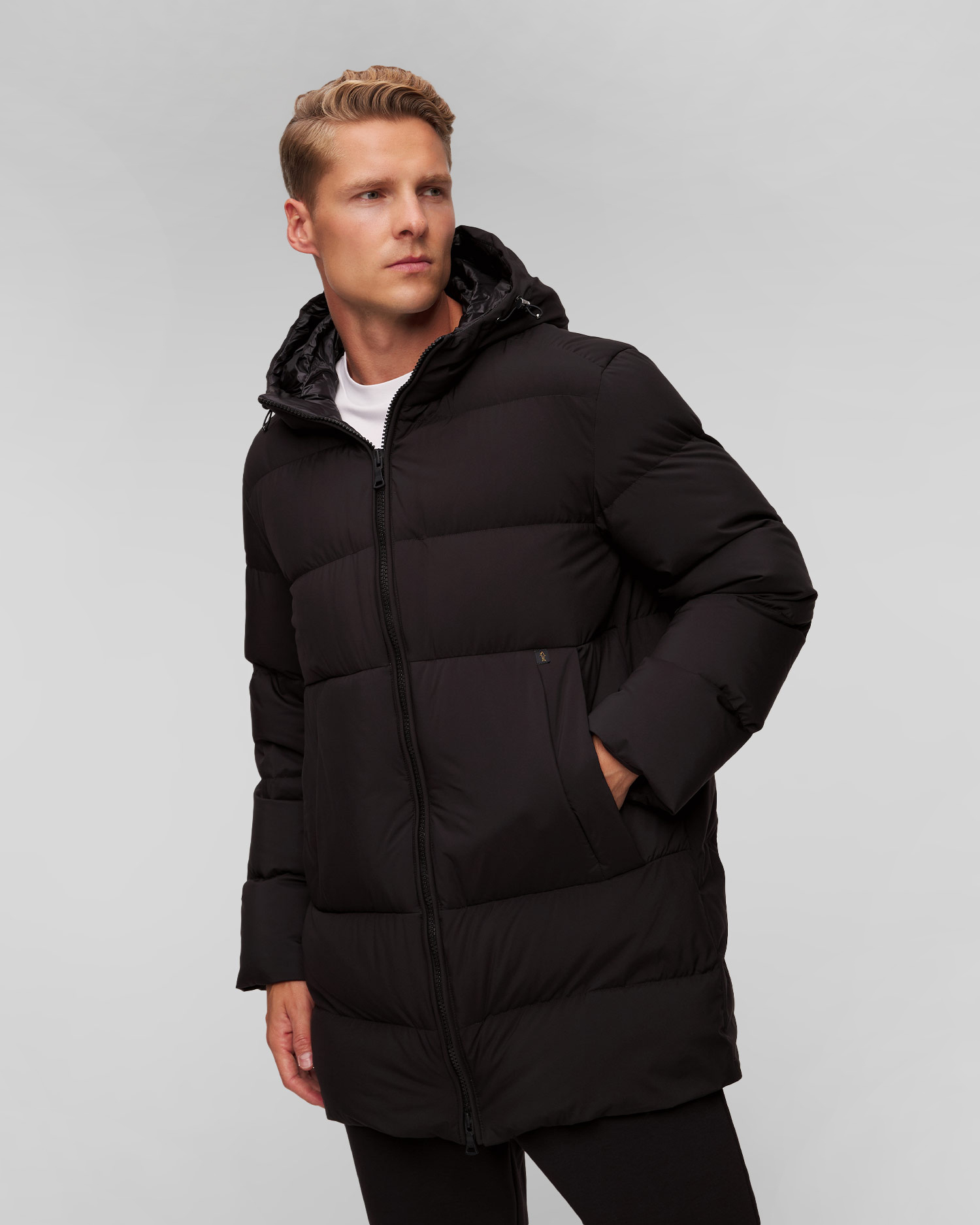 Men's black down jacket Paul&Shark Down Parka