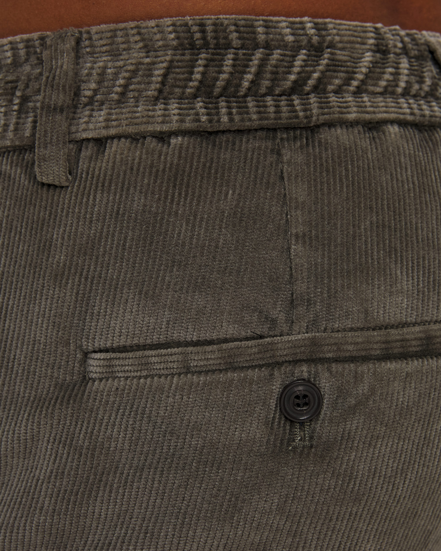 Spodnie sztruksowe męskie khaki Paul&Shark