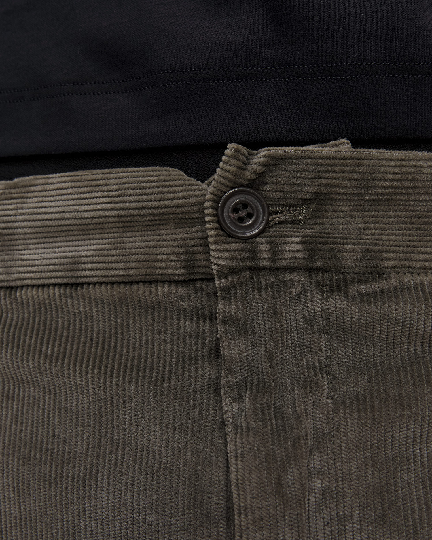 Spodnie sztruksowe męskie khaki Paul&Shark