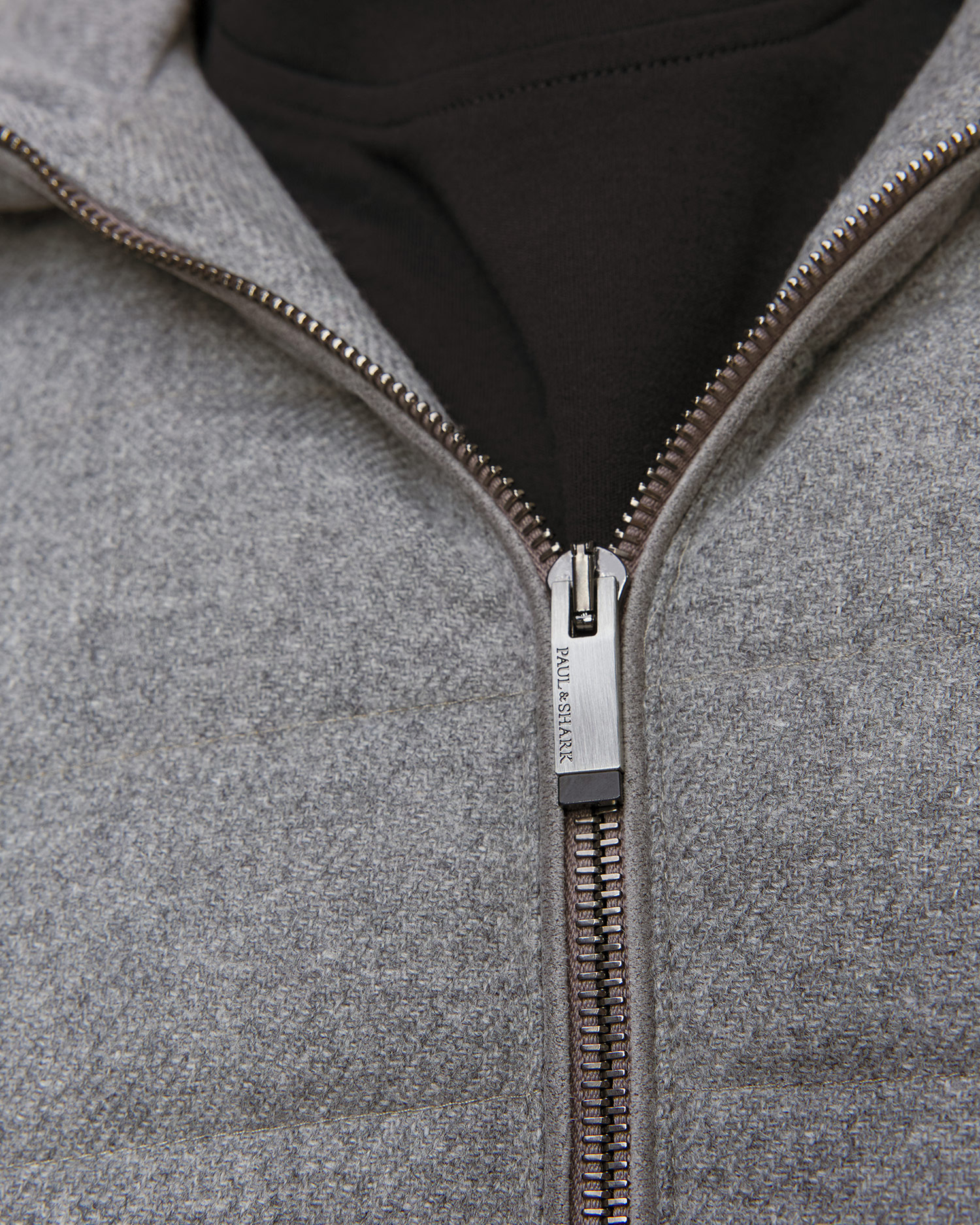 Szara kurtka wełniana męska Paul&Shark