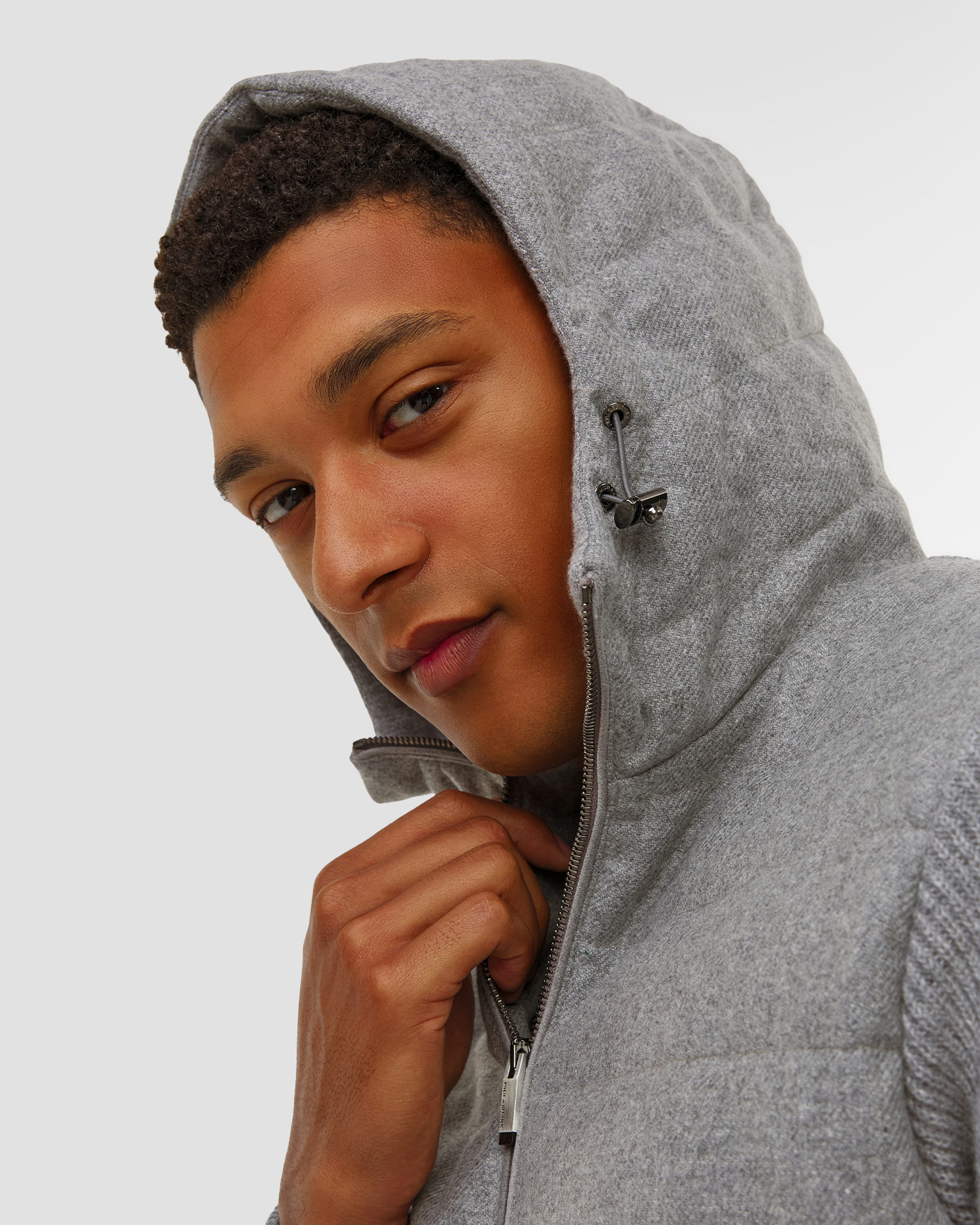 Szara kurtka wełniana męska Paul&Shark