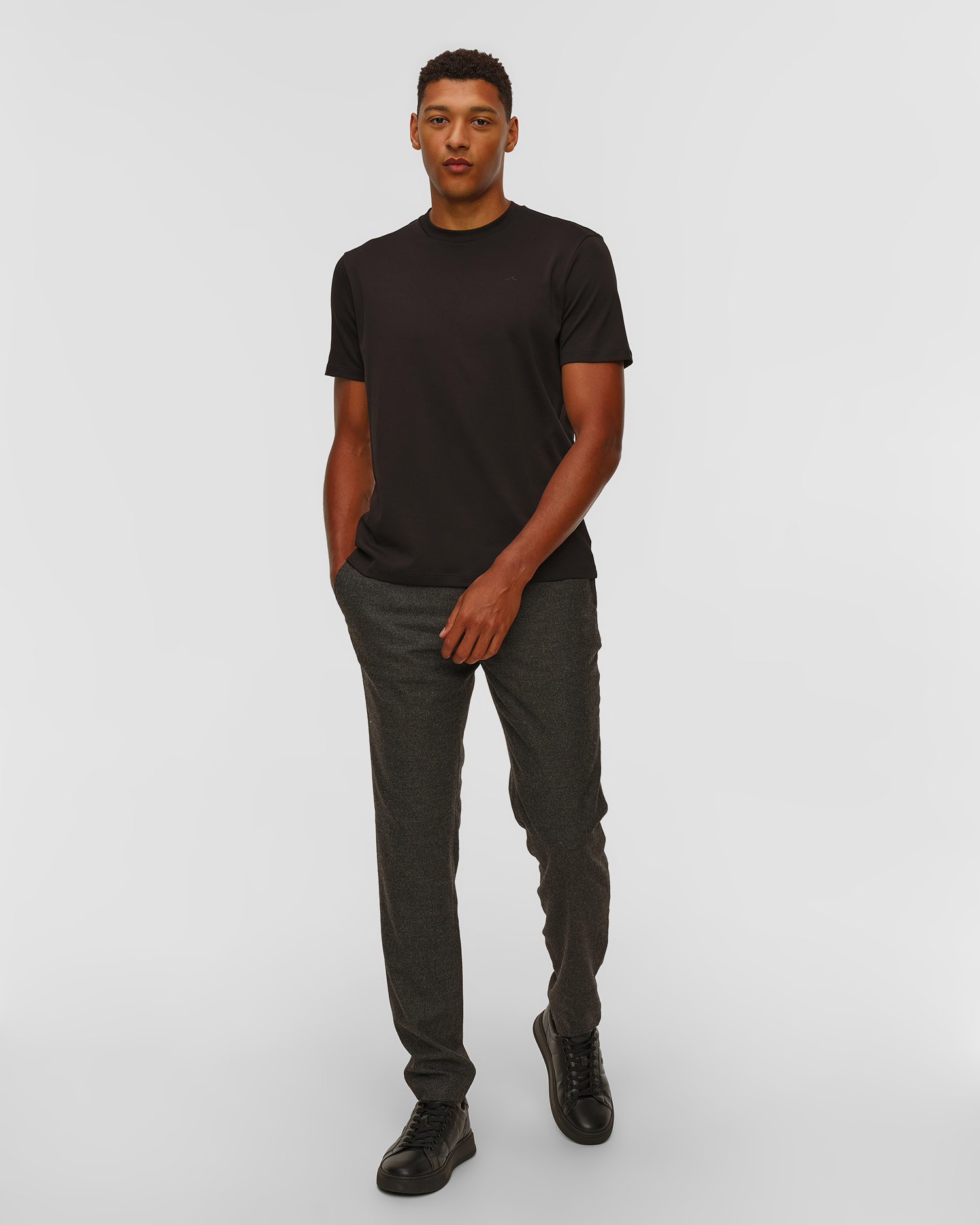 Czarny T-shirt męski Paul&Shark