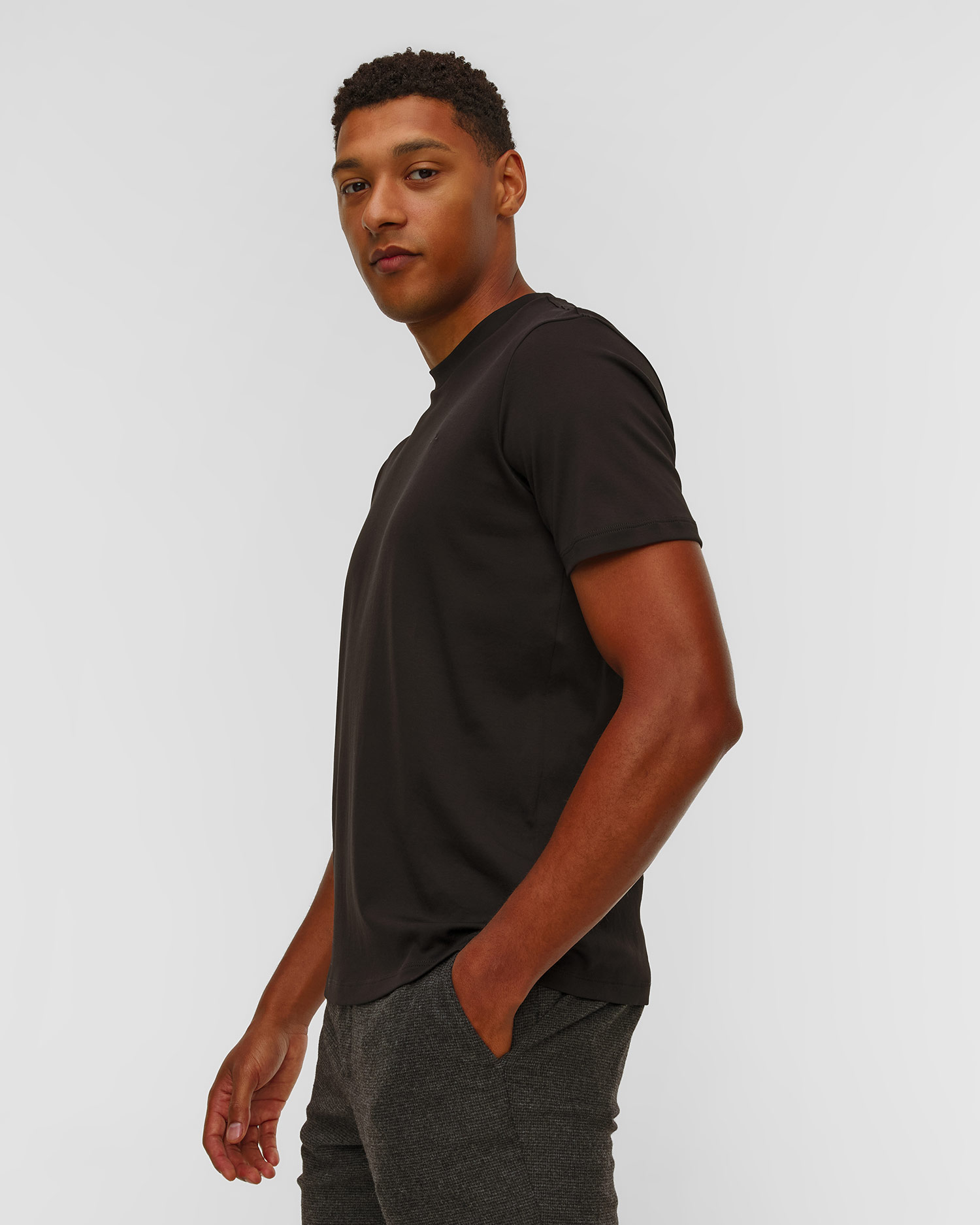 Czarny T-shirt męski Paul&Shark