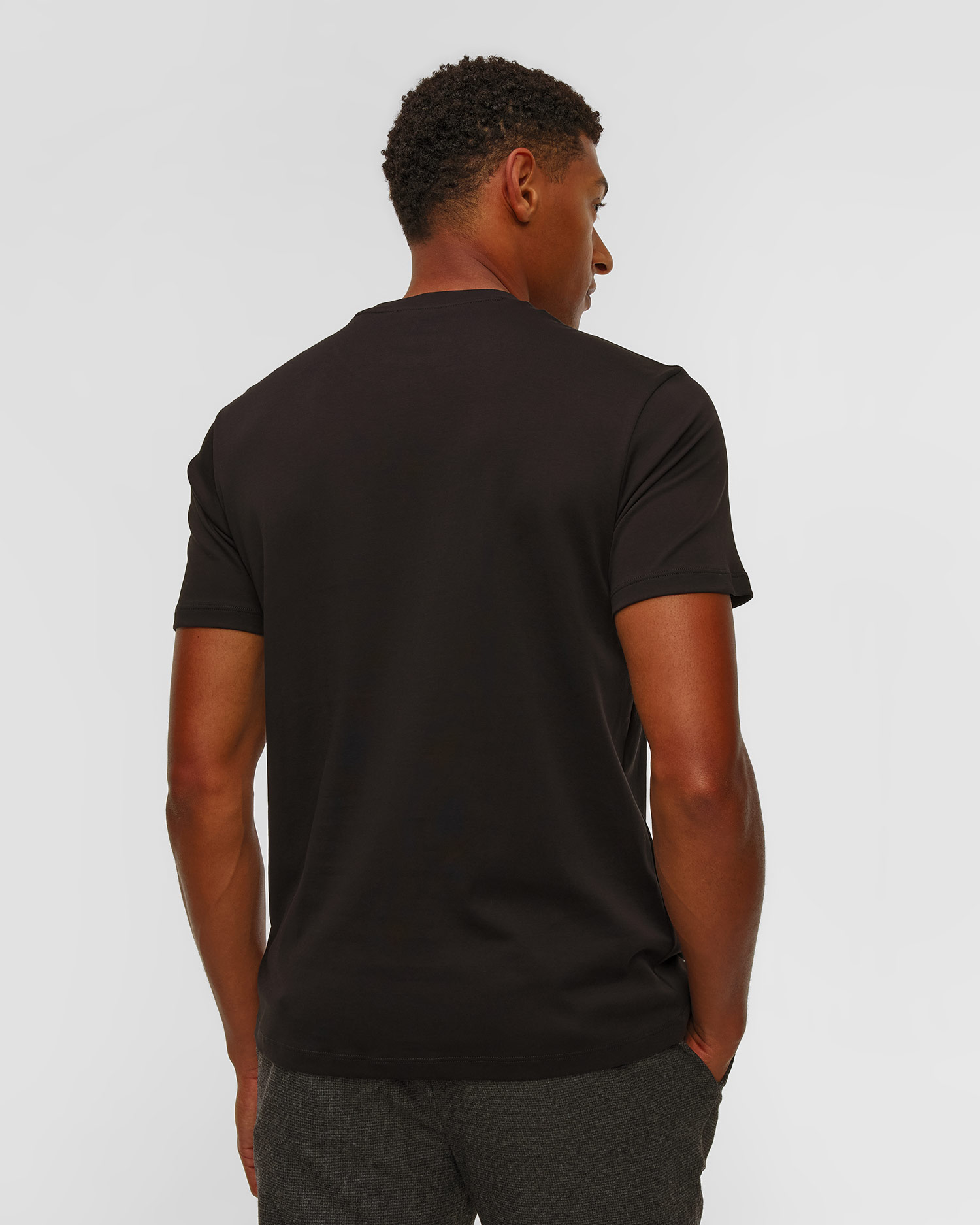 Czarny T-shirt męski Paul&Shark