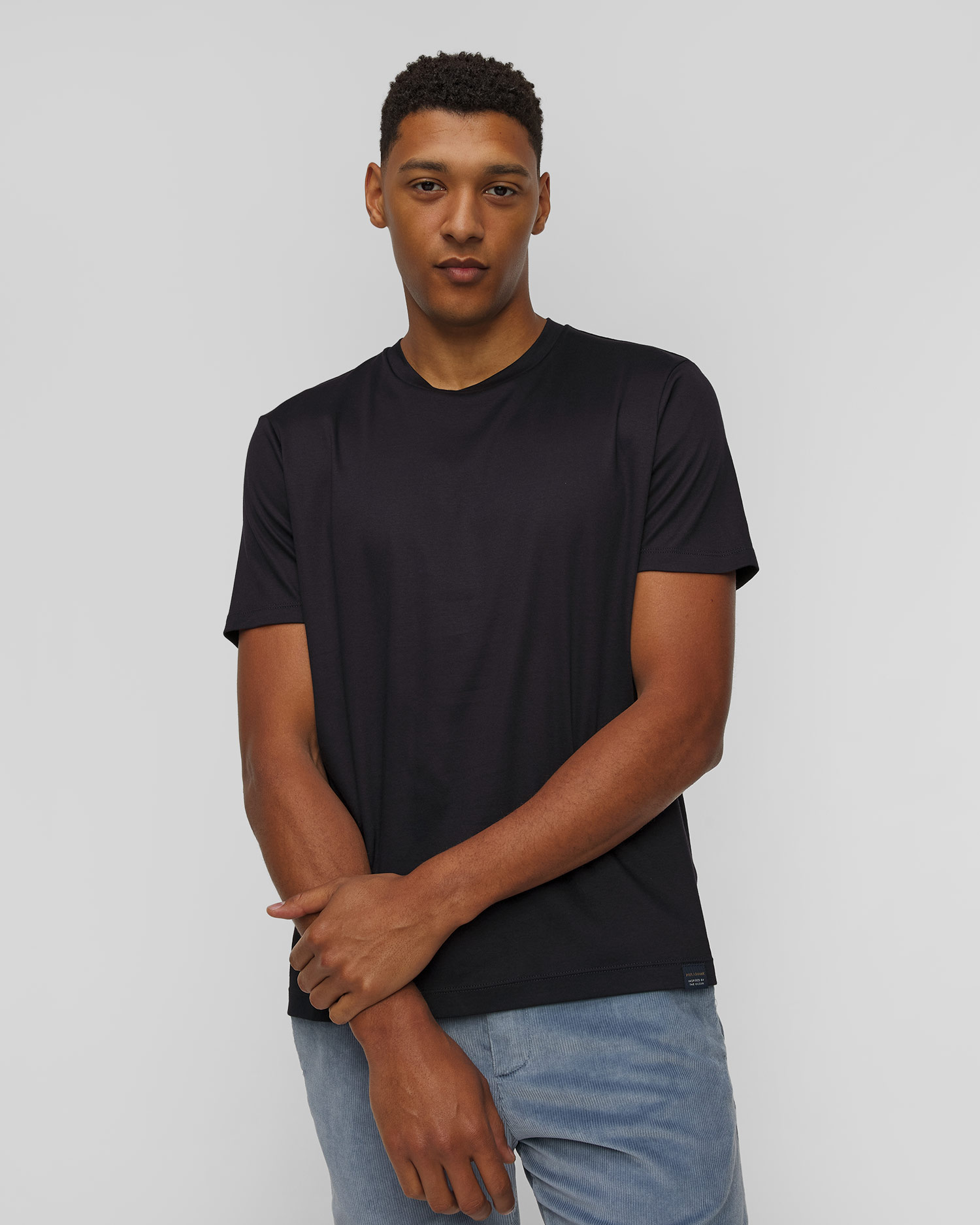 T-shirt bleu marine pour hommes Paul&Shark 