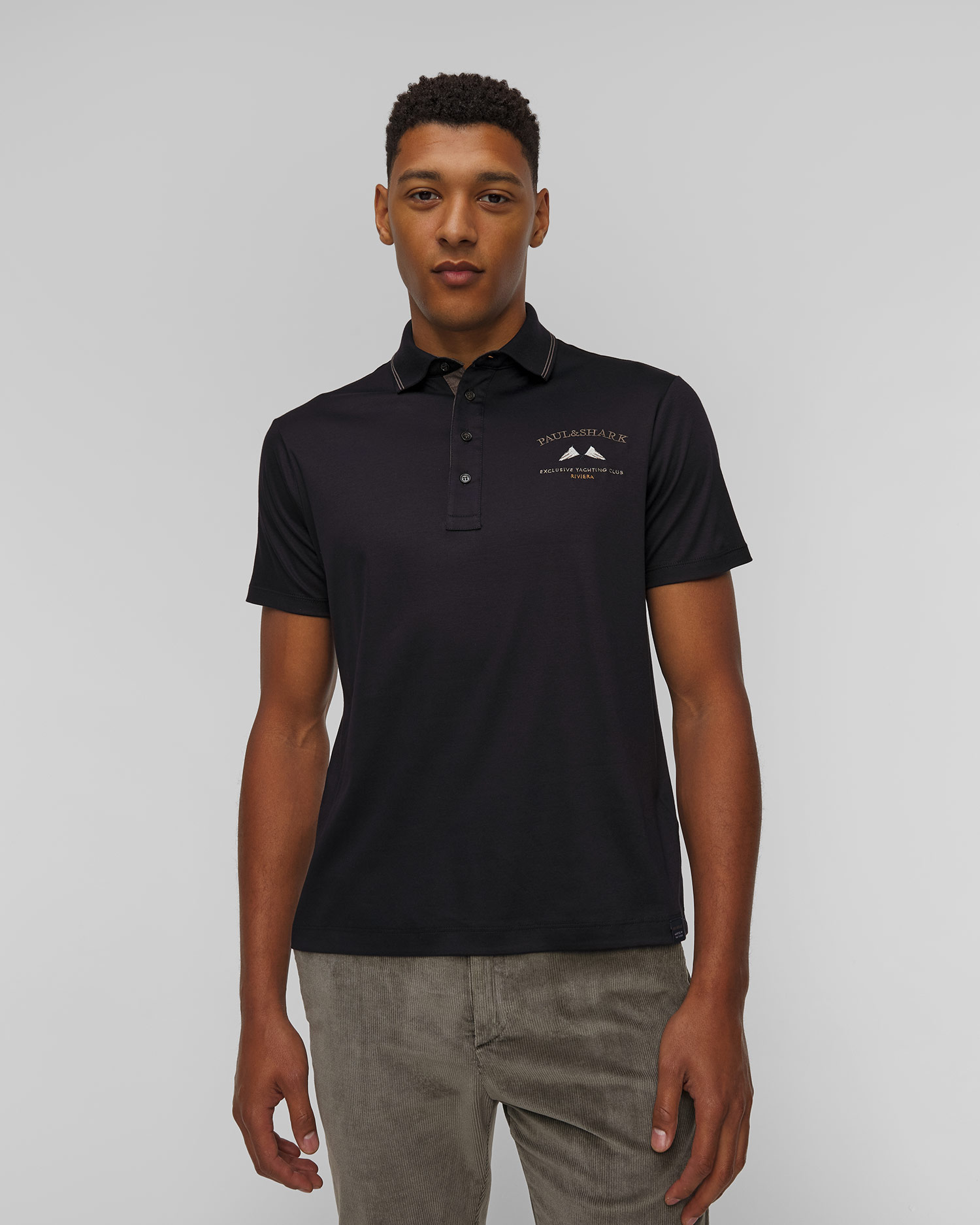 Polo bleu marine pour hommes Paul&Shark