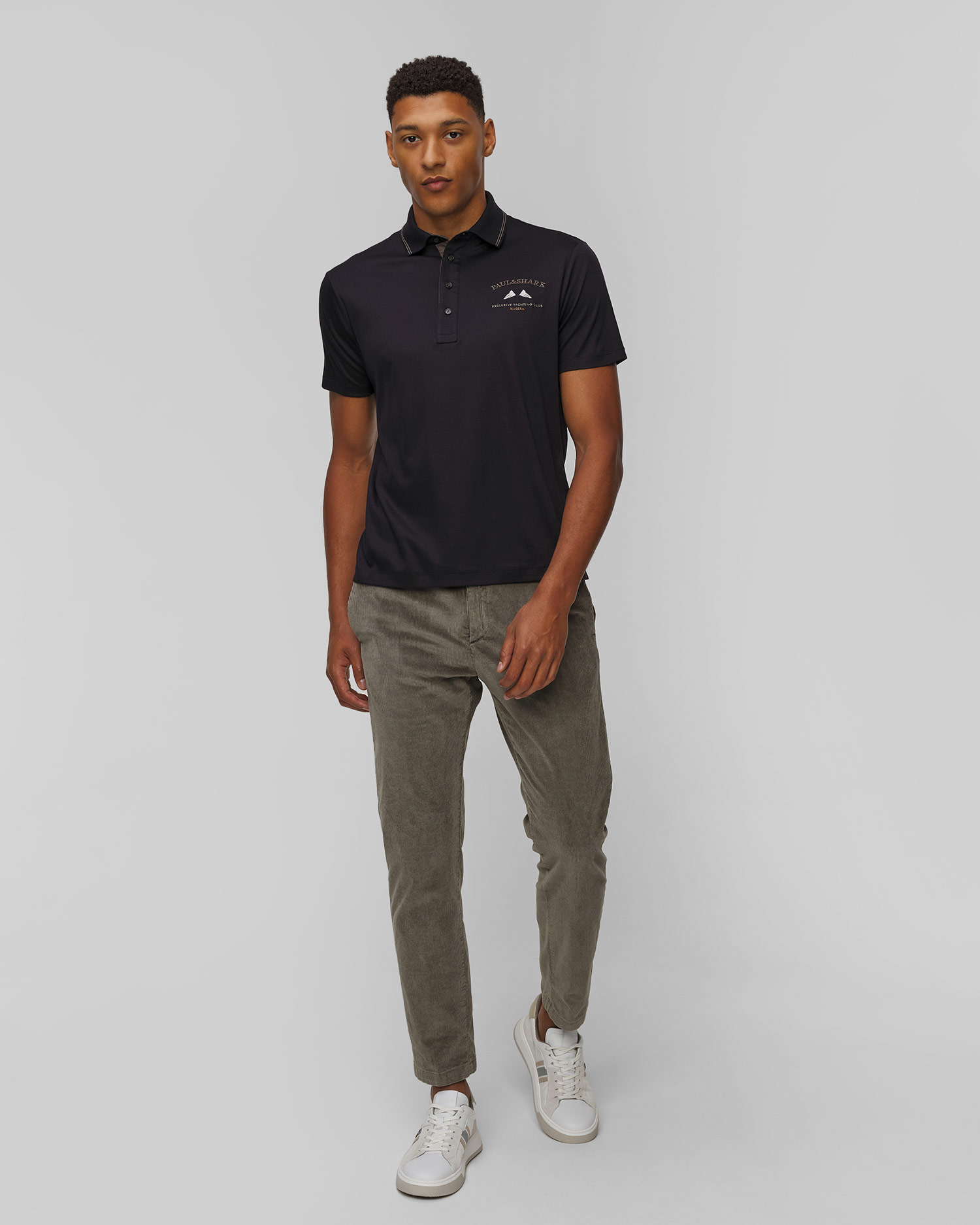 Polo bleu marine pour hommes Paul&Shark